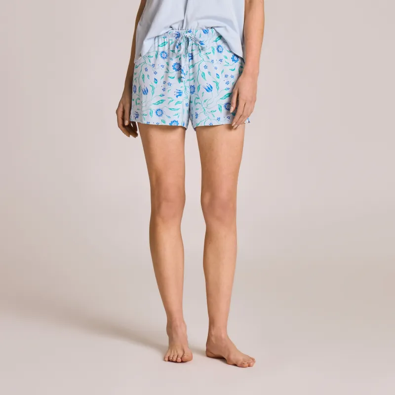 Women's Climbing Floral Pattern Lightweight Sleep Short made by Life is Good