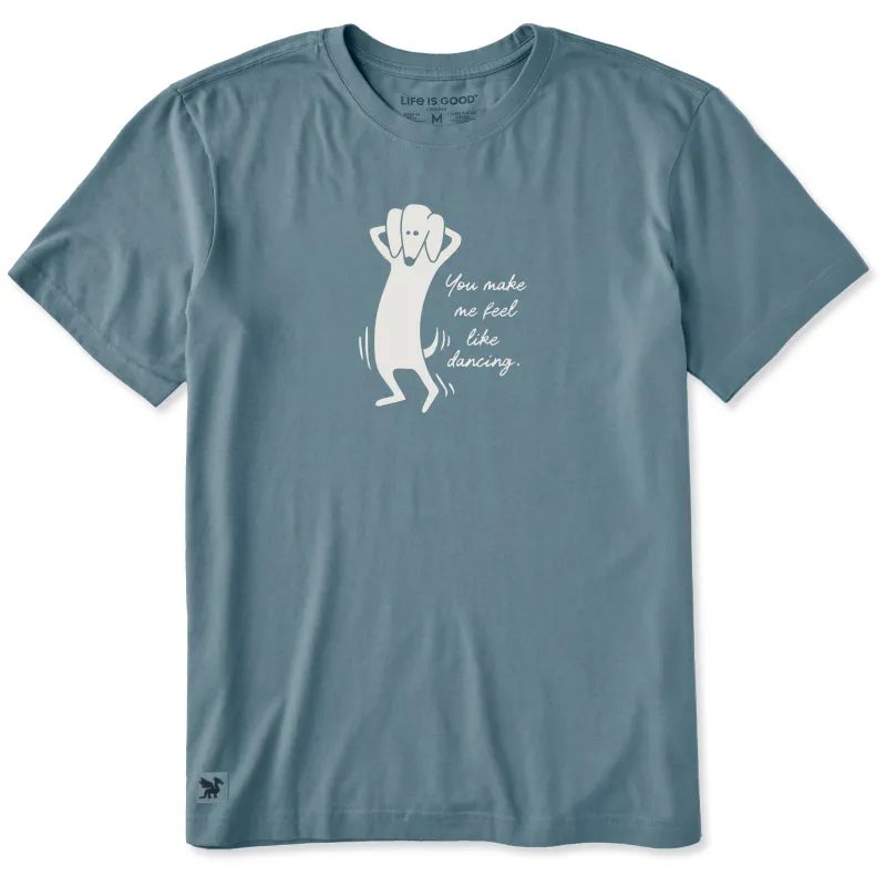 Men's You Make Me Feel Like Dancing Short Sleeve Crusher Tee made by Life is Good