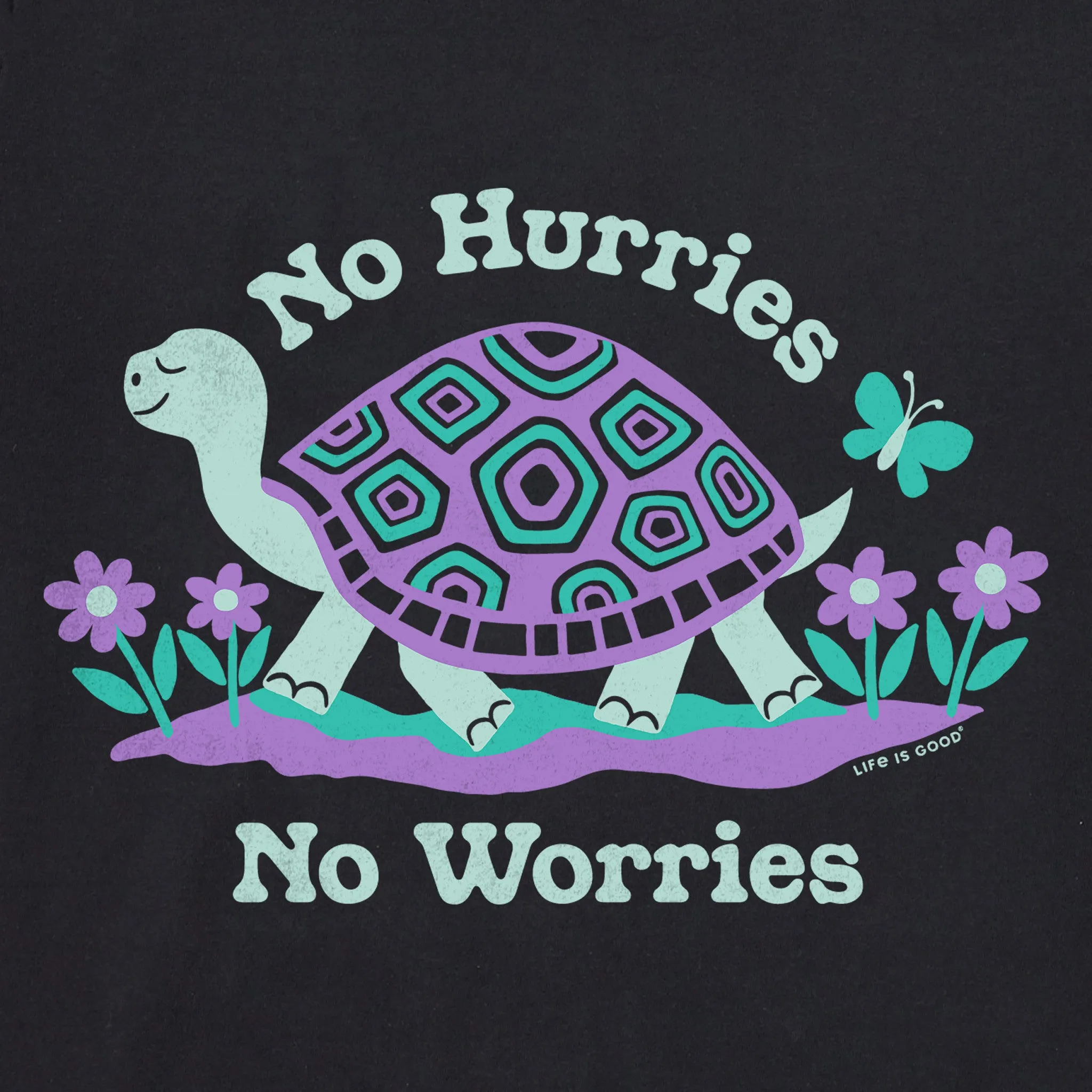 Women's No Hurries No Worries Crusher-LITE Shrunken Tee sold by Life is Good product image thumbnail 2