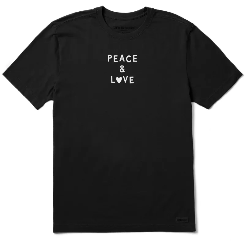 Men's Peace & Love Jumble Short Sleeve Crusher Tee made by Life is Good