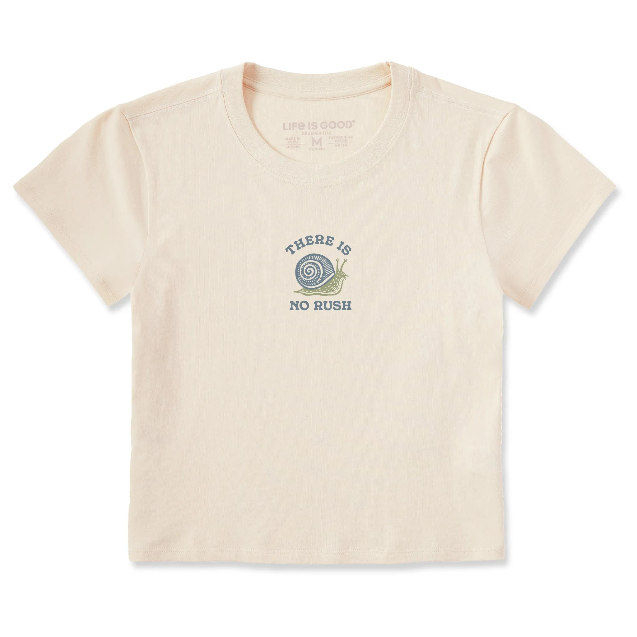 Women's There is No Rush Crusher-LITE Shrunken Tee sold by Life is Good
