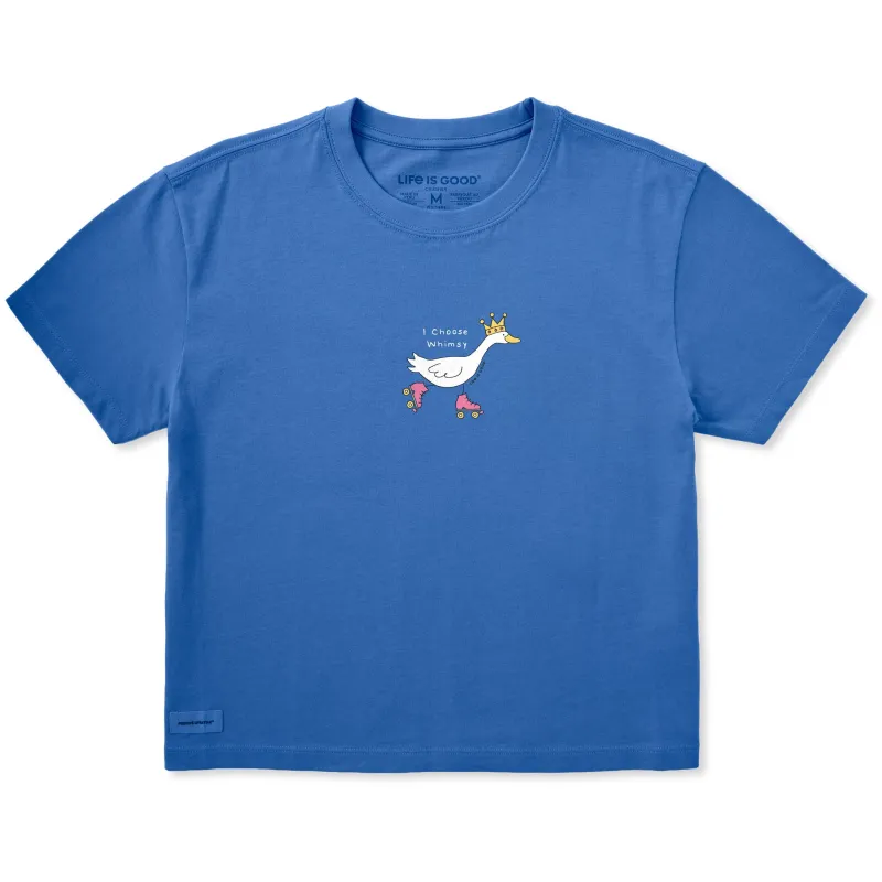 Women's I Choose Whimsy Short Sleeve Crusher Boxy Tee made by Life is Good