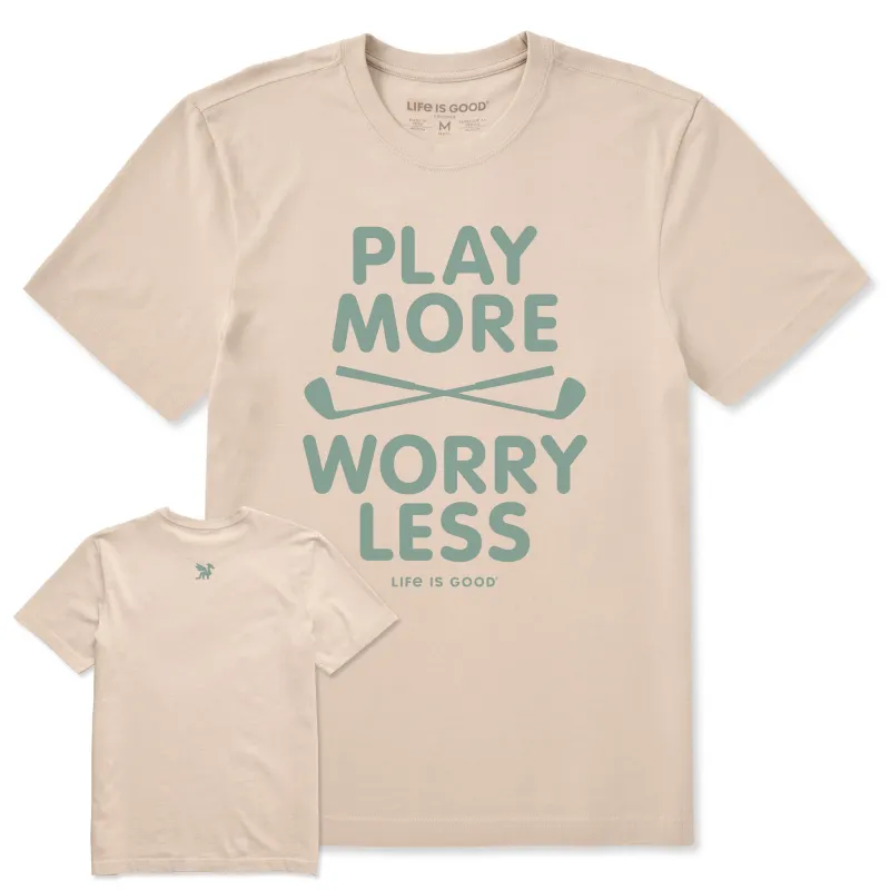 Men's Bert's Play More Golf Short Sleeve Crusher Tee made by Life is Good