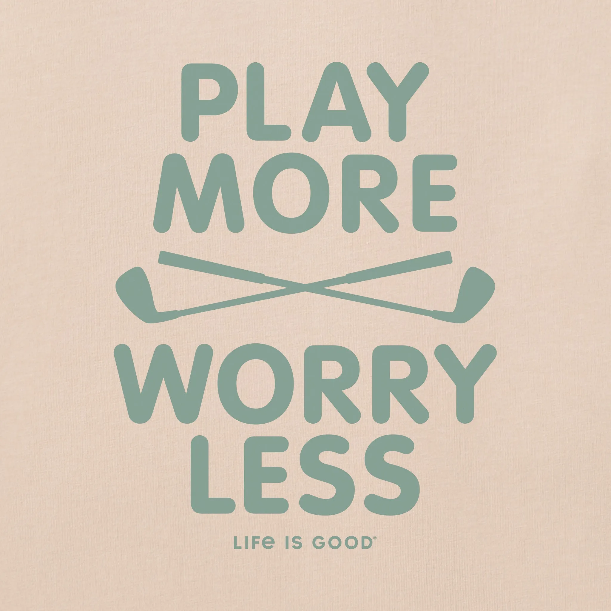 Men's Bert's Play More Golf Short Sleeve Crusher Tee sold by Life is Good product image thumbnail 2