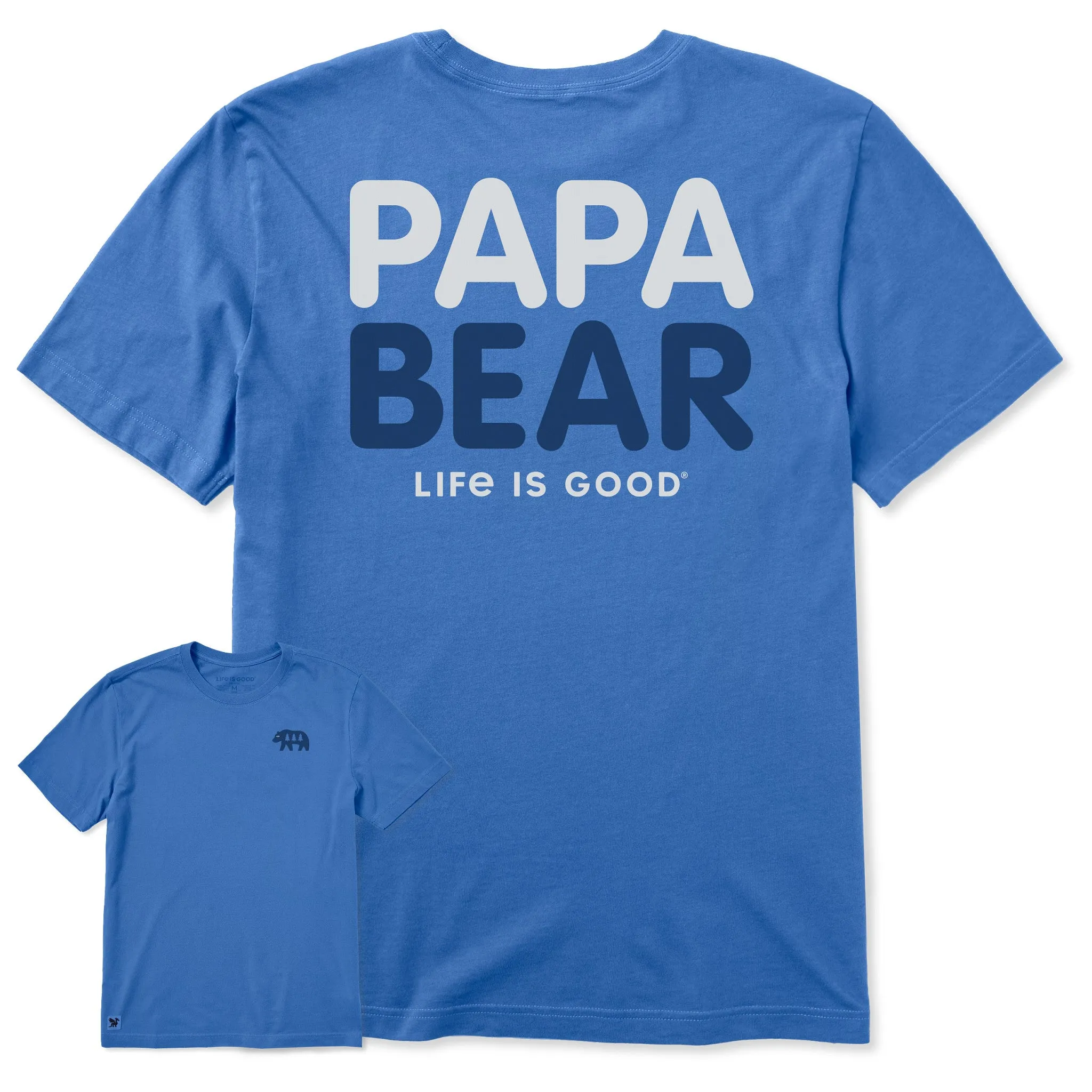 Men's Bert's Papa Bear Short Sleeve Crusher Tee sold by Life is Good