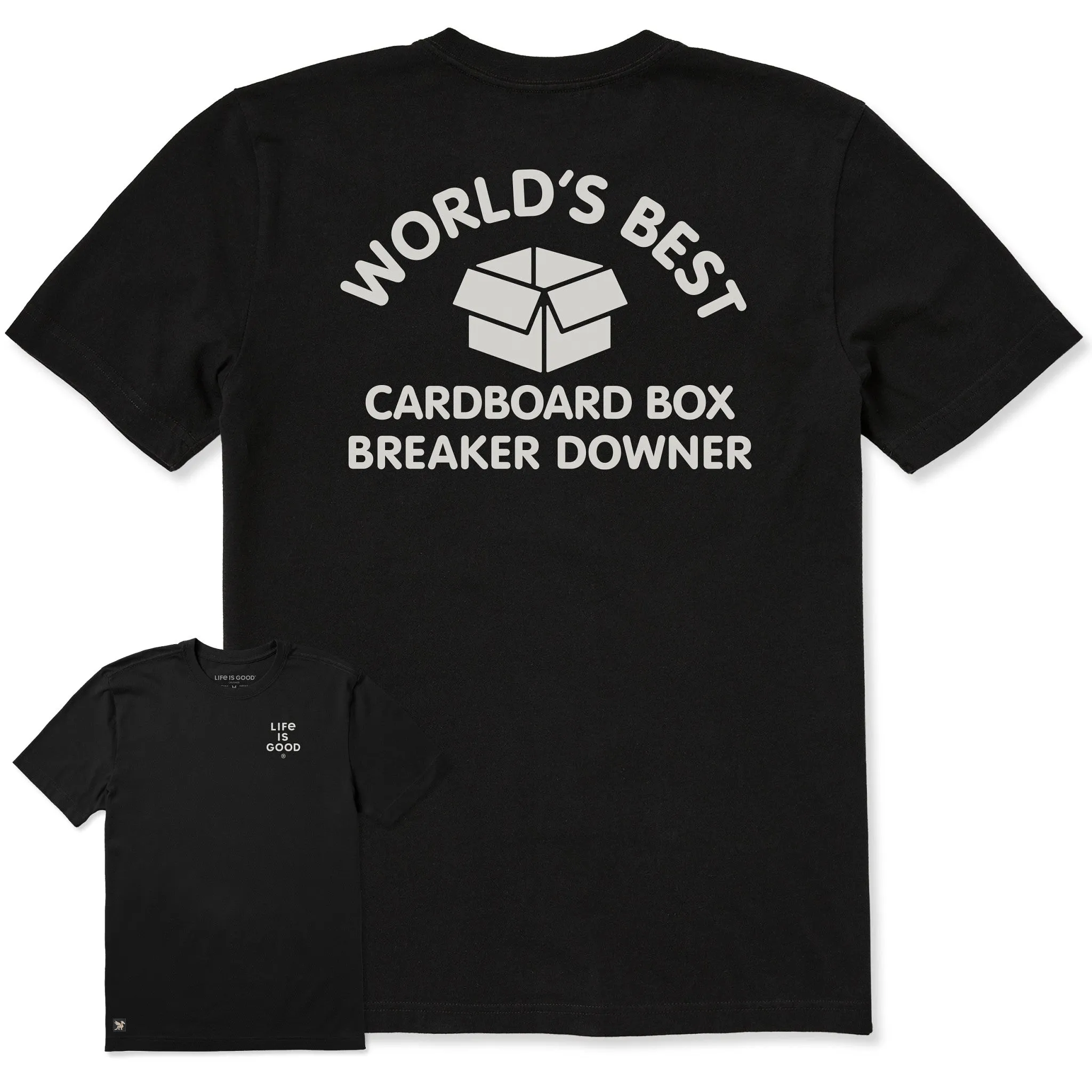 Men's Bert's Cardboard Short Sleeve Crusher Tee sold by Life is Good