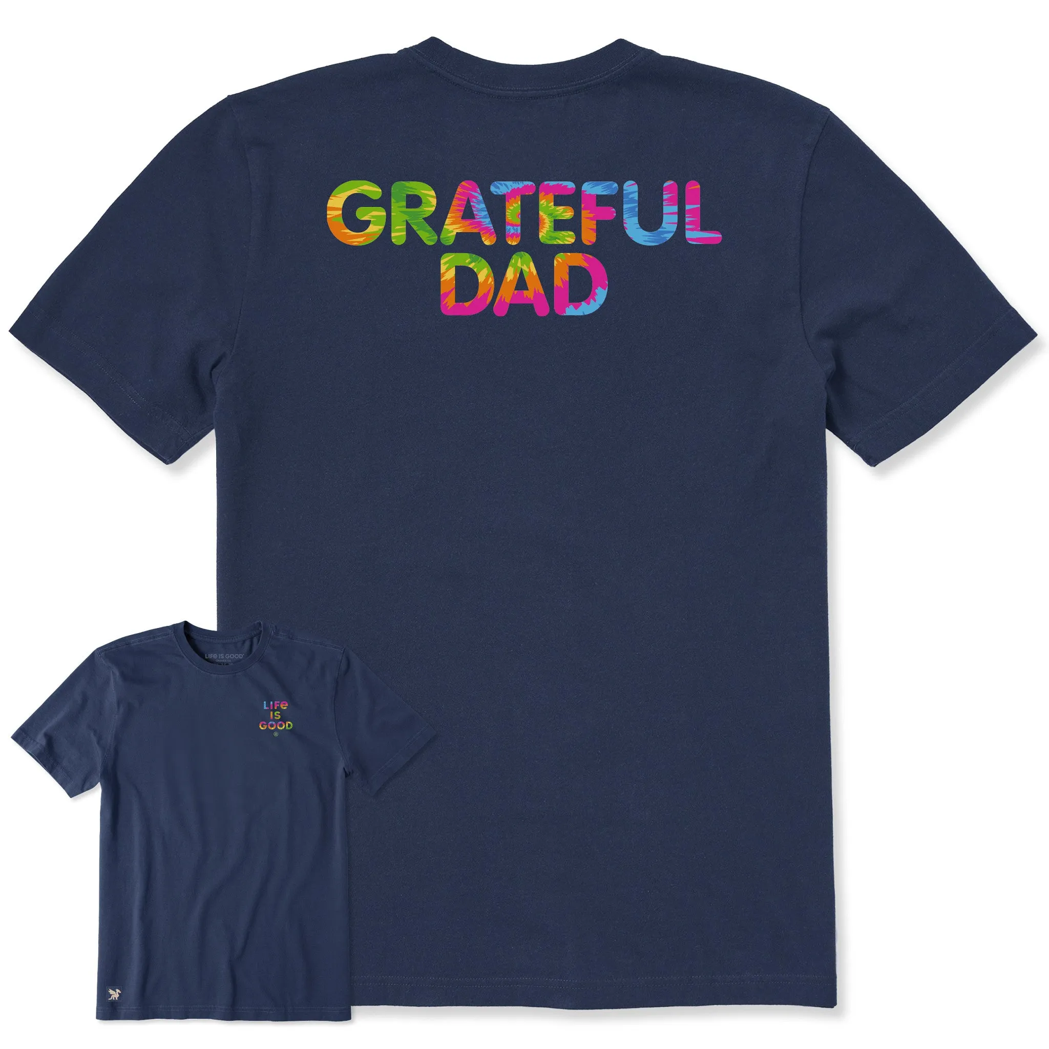 Men's Bert's Grateful Dad Short Sleeve Crusher Tee sold by Life is Good