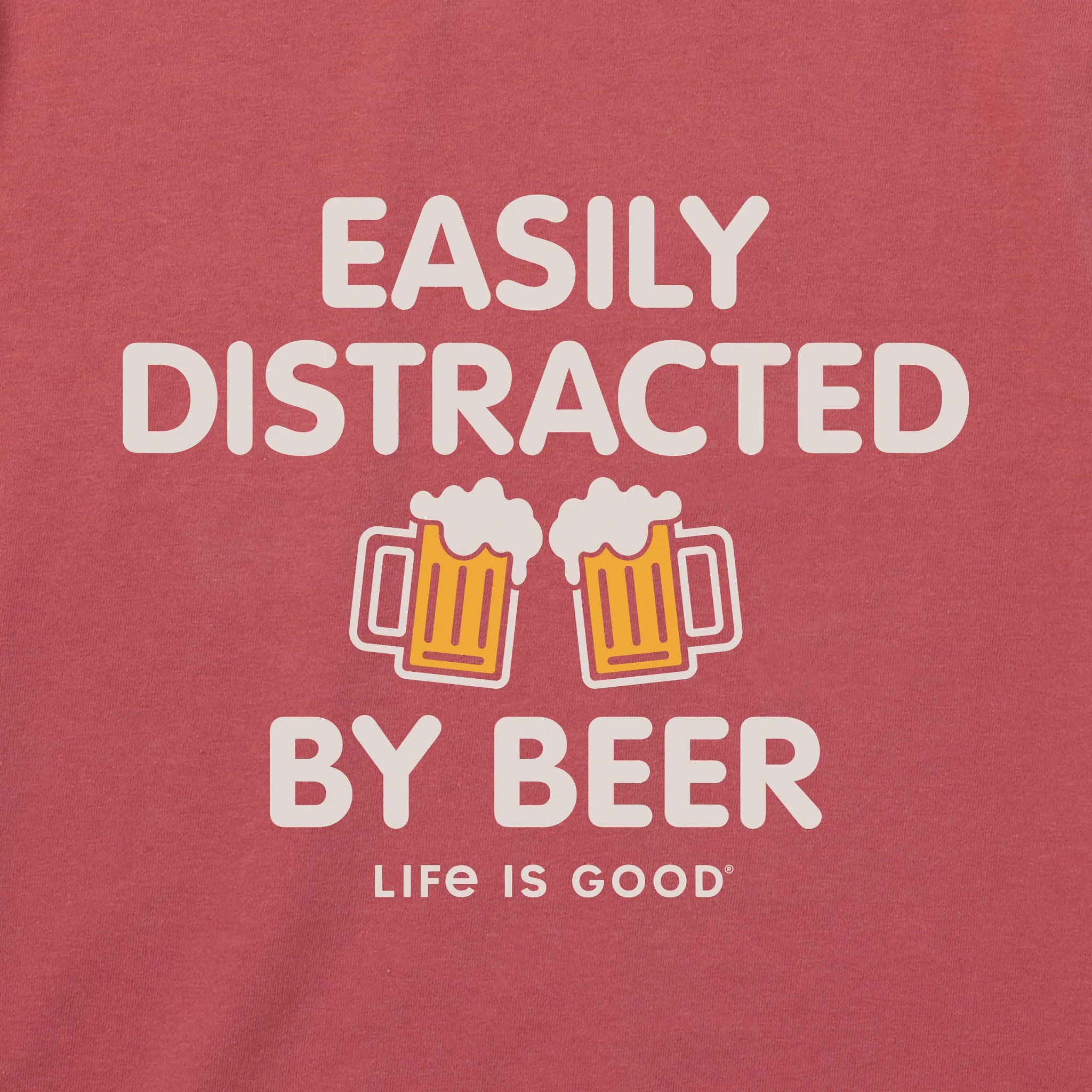 Men's Bert's Distracted by Beer Short Sleeve Crusher Tee sold by Life is Good product image thumbnail 5