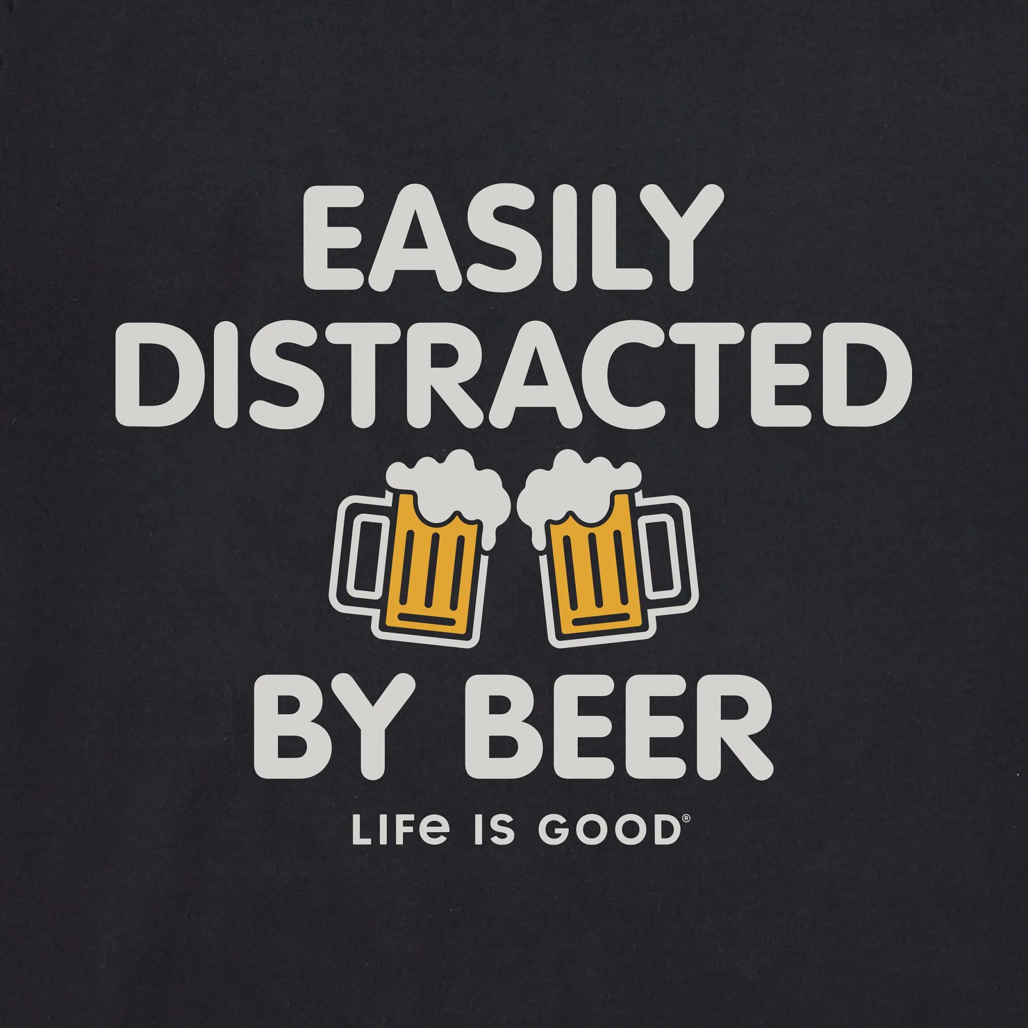 Men's Bert's Distracted by Beer Short Sleeve Crusher Tee sold by Life is Good product image thumbnail 2