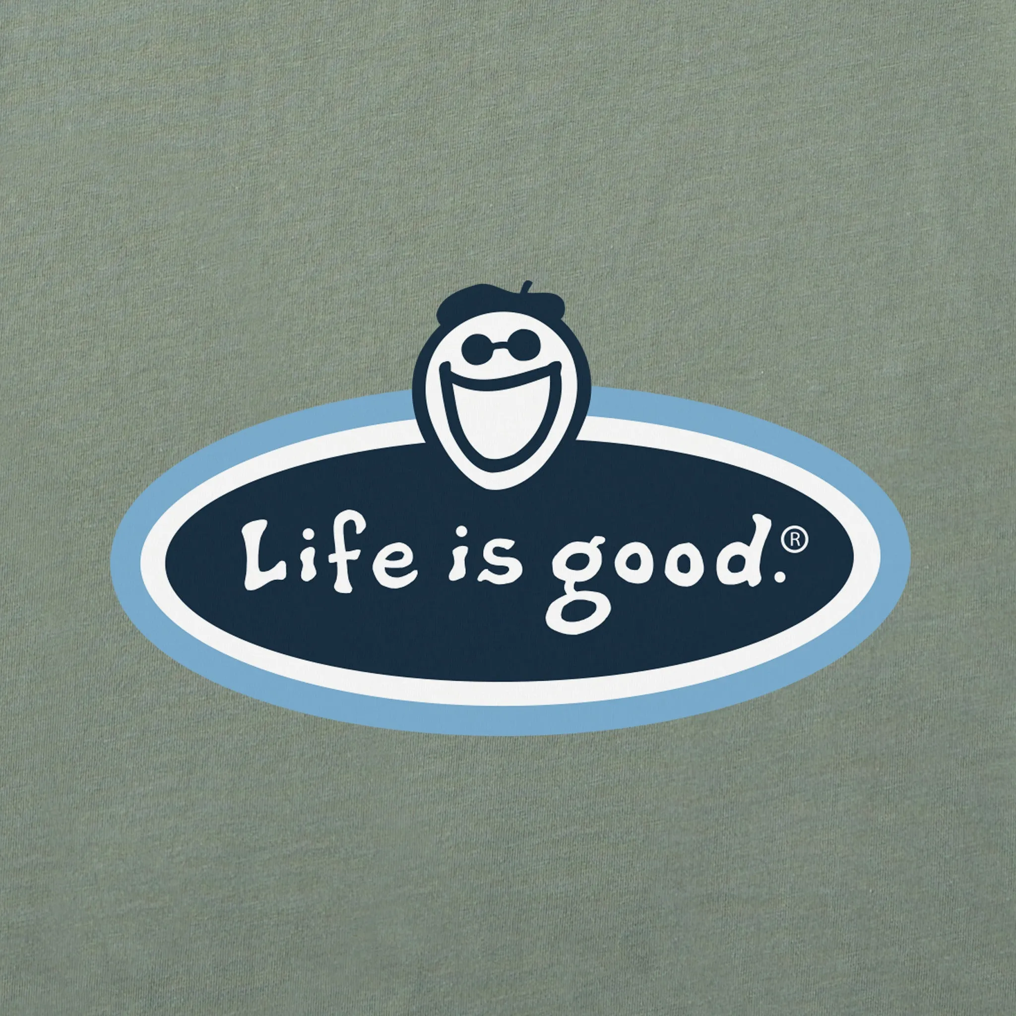 Men's Jake Face LIG Oval Short Sleeve Crusher Tee sold by Life is Good product image thumbnail 2