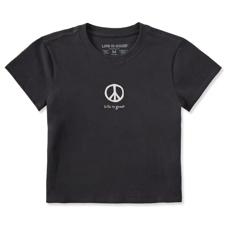Women's Simple Peace Crusher-LITE Shrunken Tee made by Life is Good