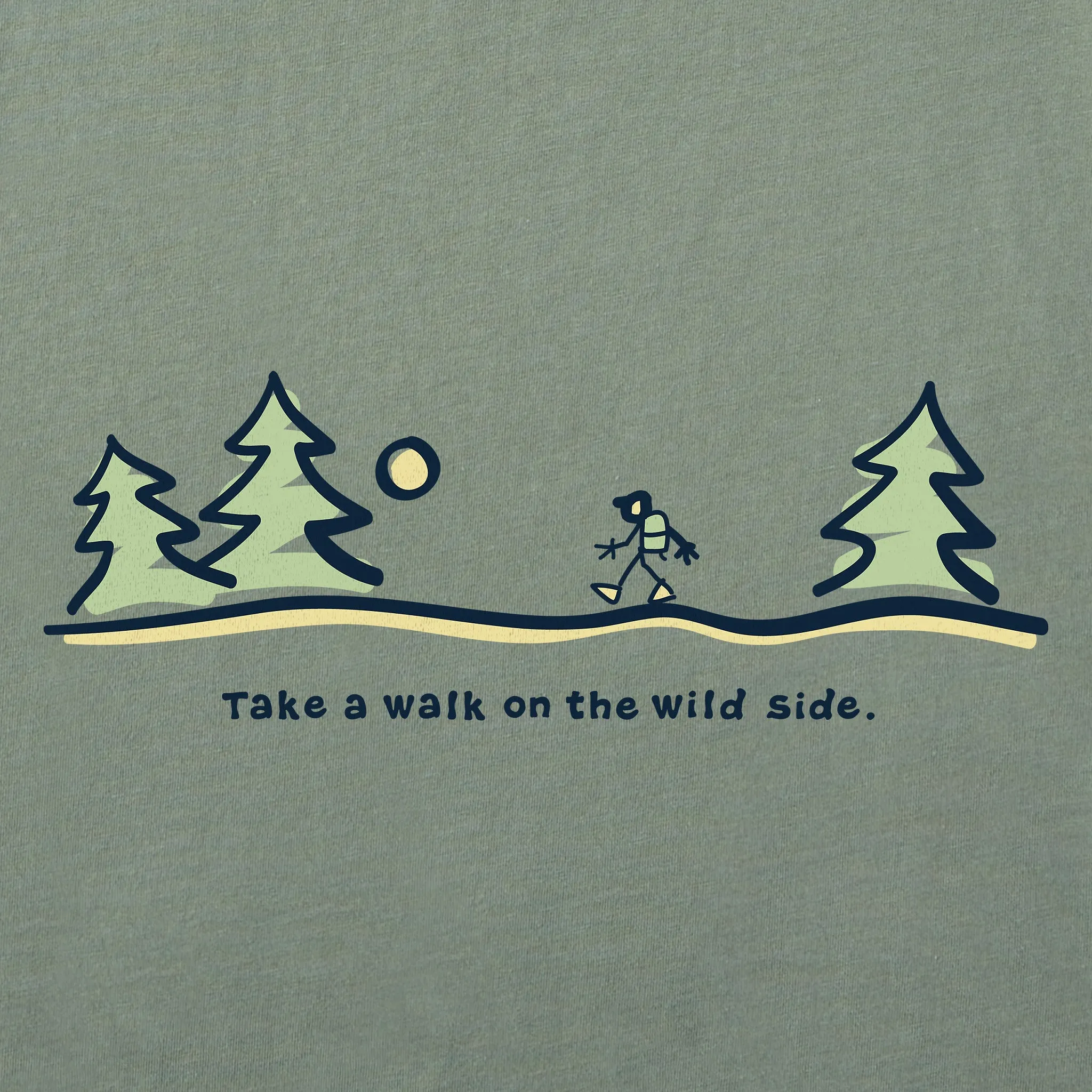 Men's Walk on the Wild Side Short Sleeve Crusher Tee sold by Life is Good product image thumbnail 2