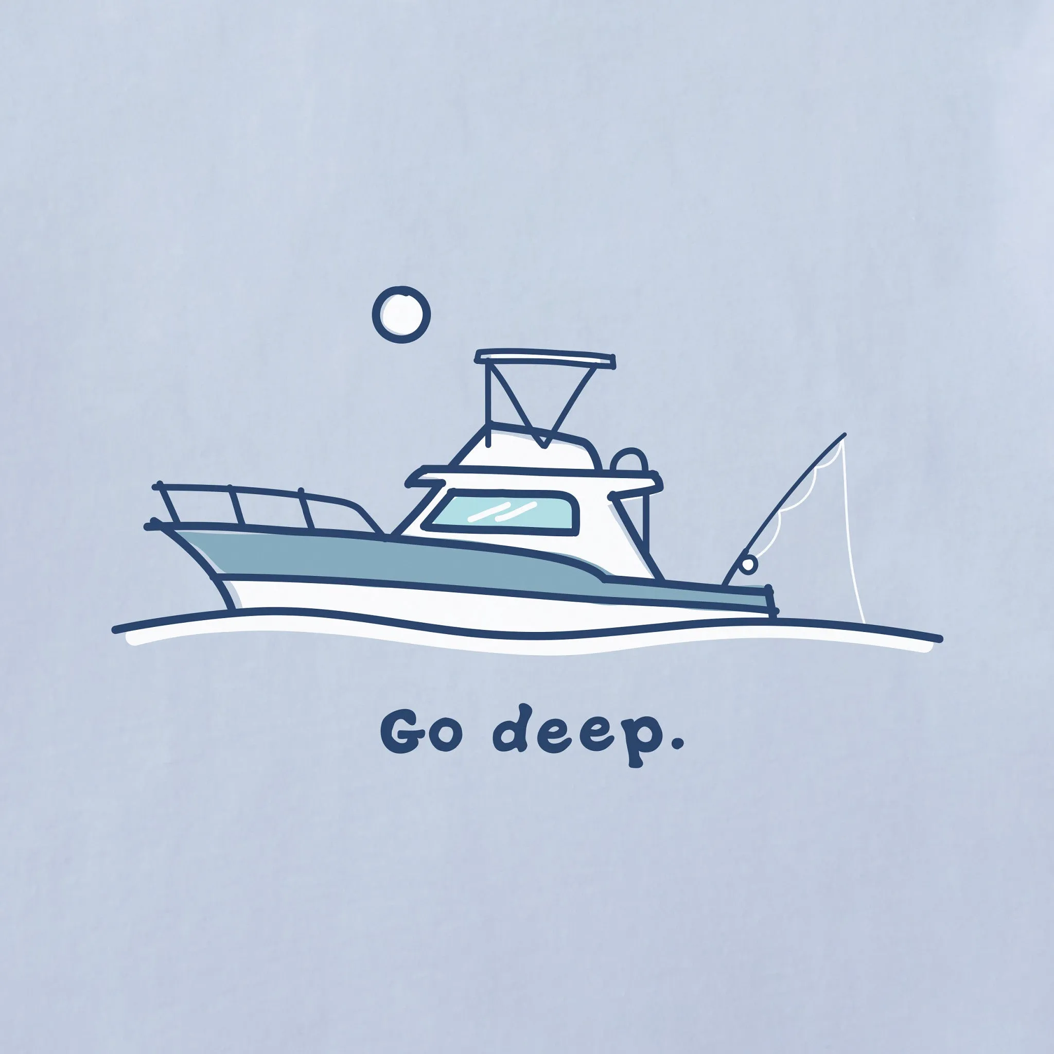 Women's Go Deep Boat Short Sleeve Crusher Tee sold by Life is Good product image thumbnail 2