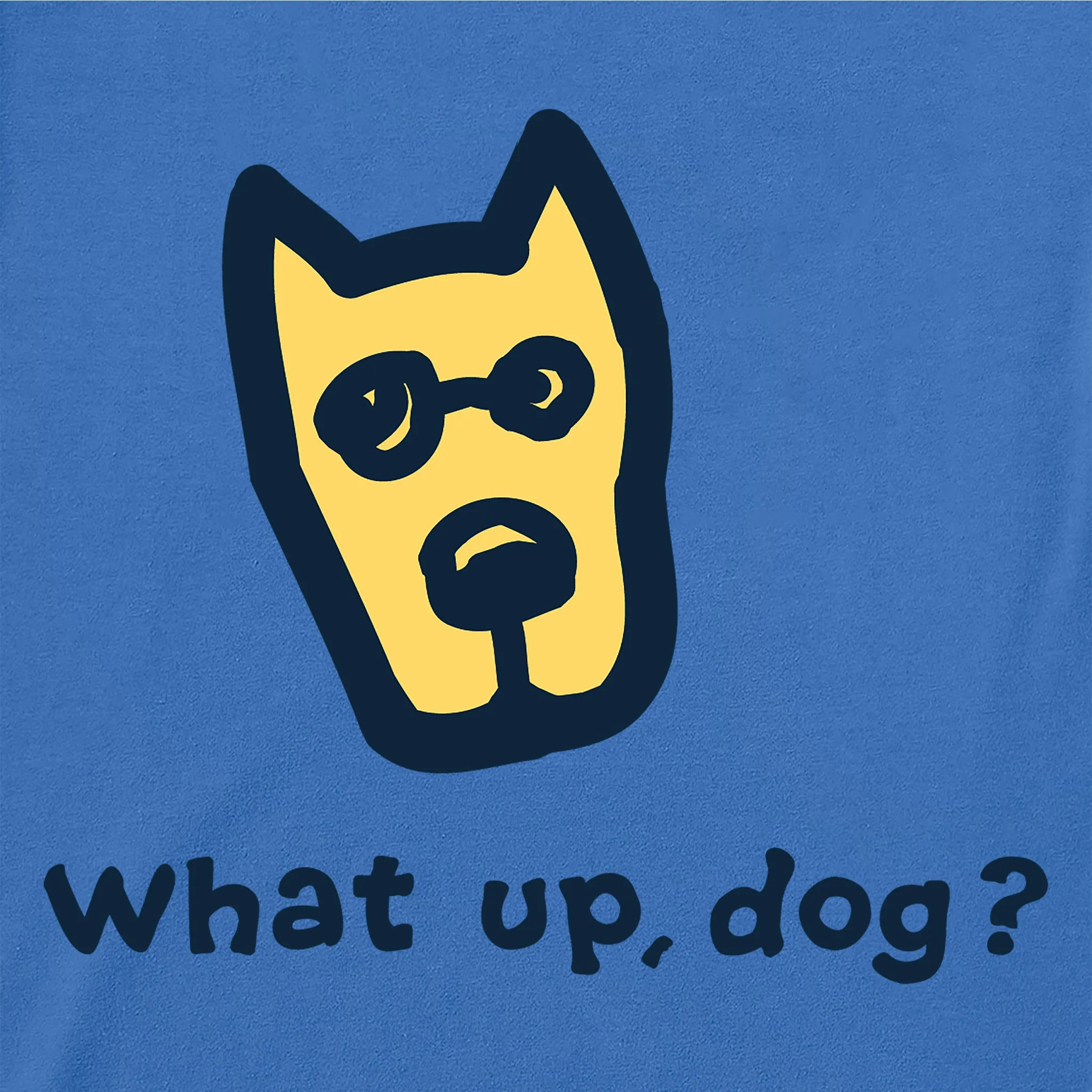 Men's What up dog? Short Sleeve Crusher Tee sold by Life is Good product image thumbnail 2