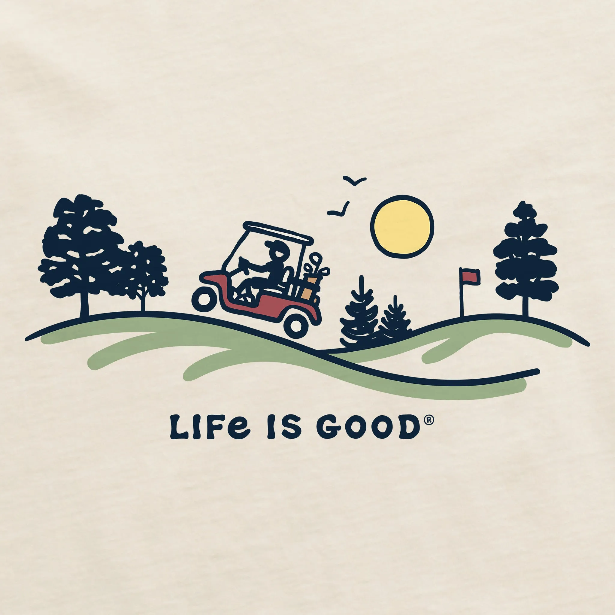 Men's Golf Cart Vista Short Sleeve Crusher Tee sold by Life is Good product image thumbnail 2
