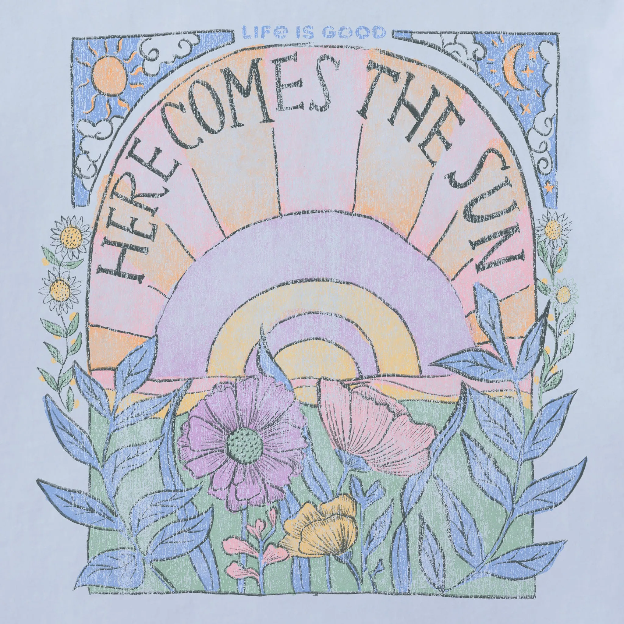 Women's Here Comes The Sun Hippie Short Sleeve Tee sold by Life is Good product image thumbnail 2