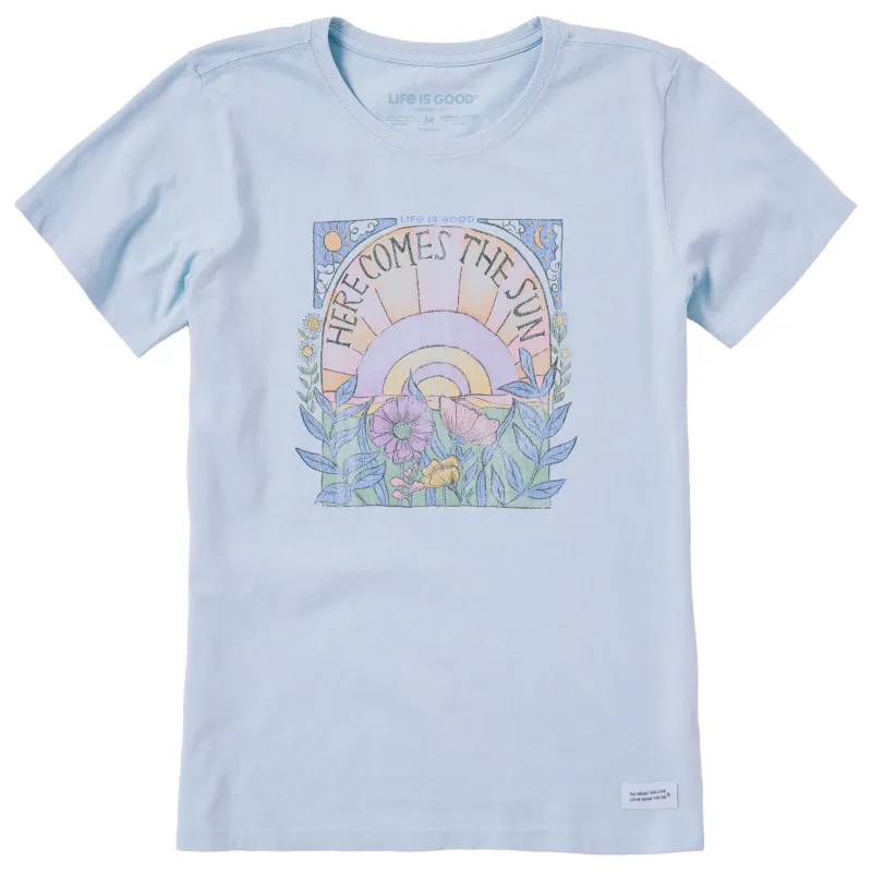 Women's Here Comes The Sun Hippie Short Sleeve Tee made by Life is Good