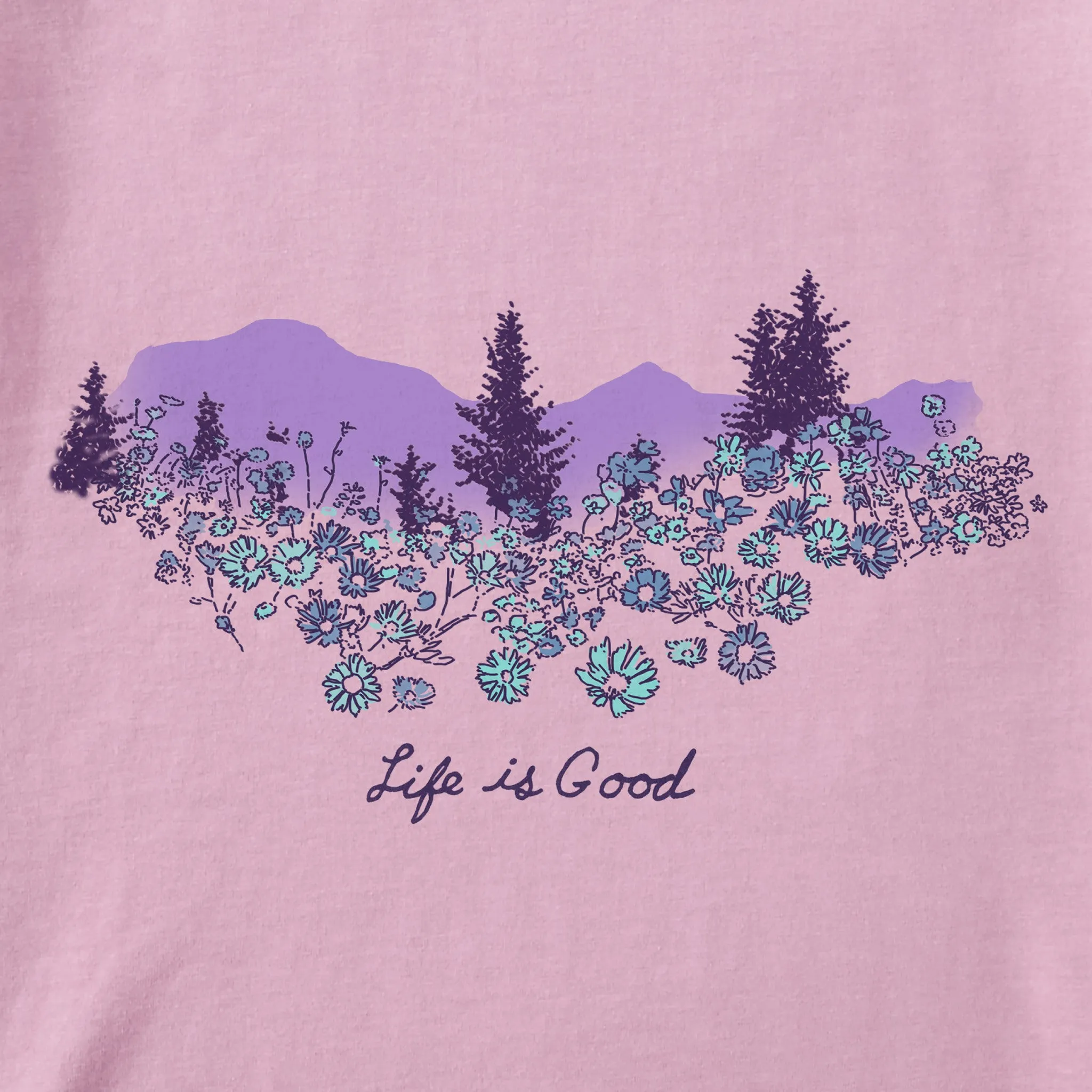 Women's Flower Garden Short Sleeve Crusher-LITE Vee sold by Life is Good product image thumbnail 2
