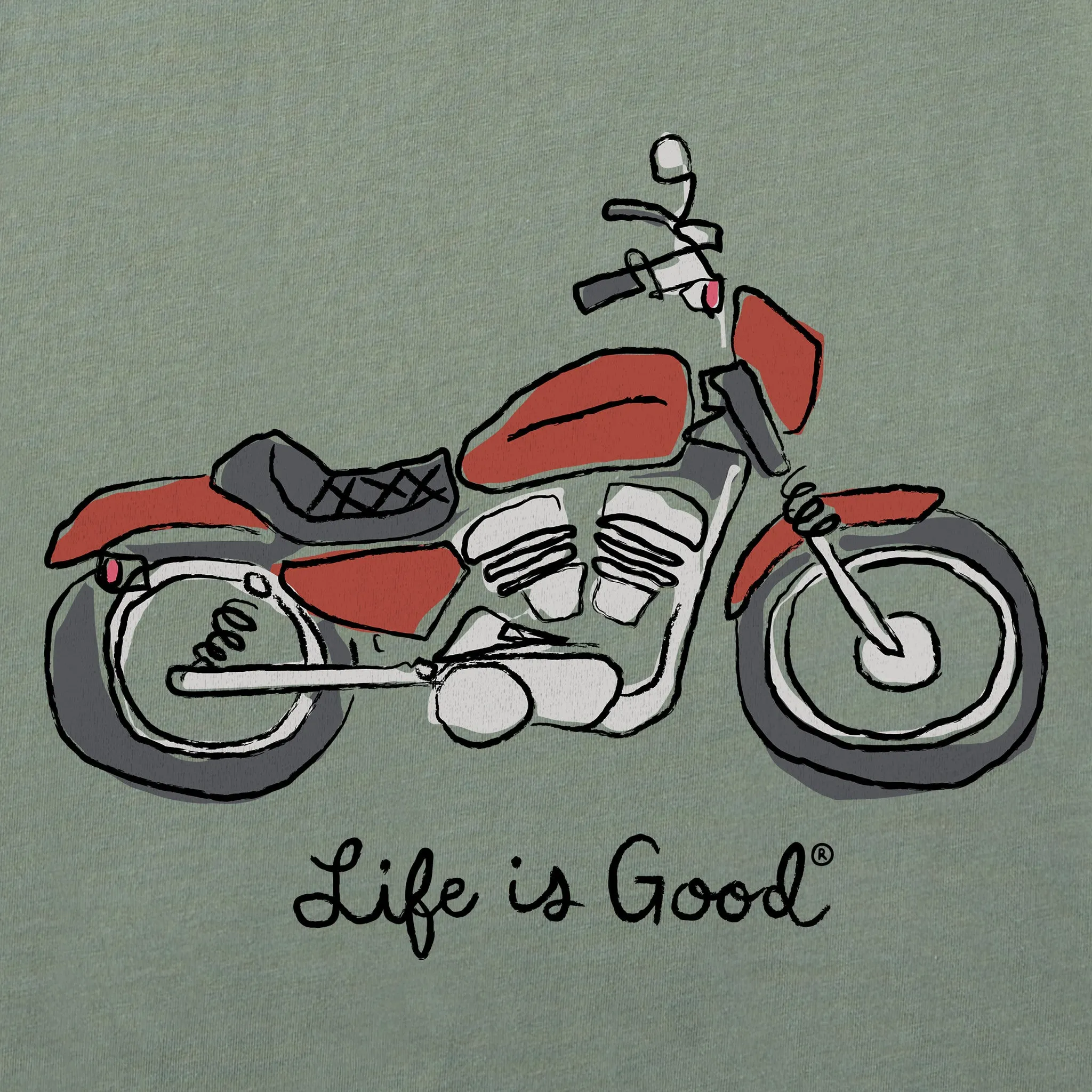 Men's Motorcycle Short Sleeve Tee sold by Life is Good product image thumbnail 2