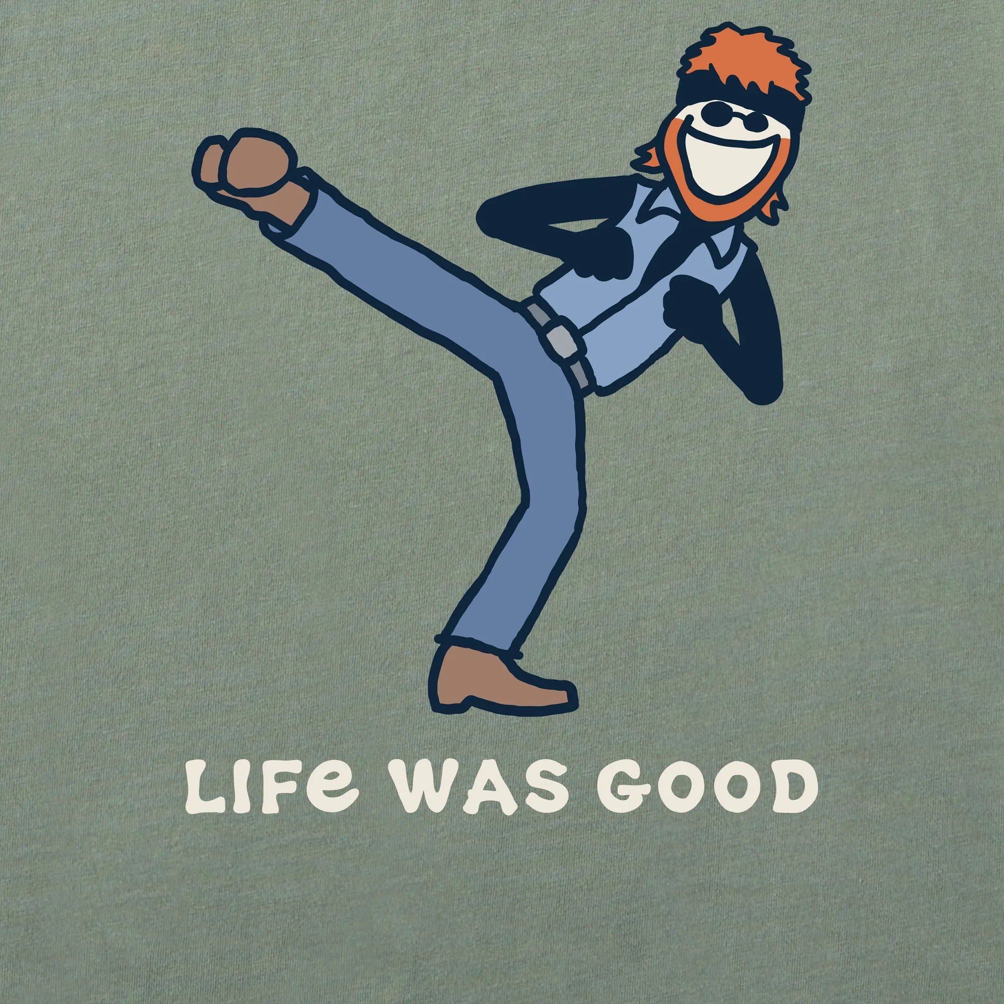 Men's Life Was Chuckin' Good Short Sleeve Crusher Tee sold by Life is Good product image thumbnail 2