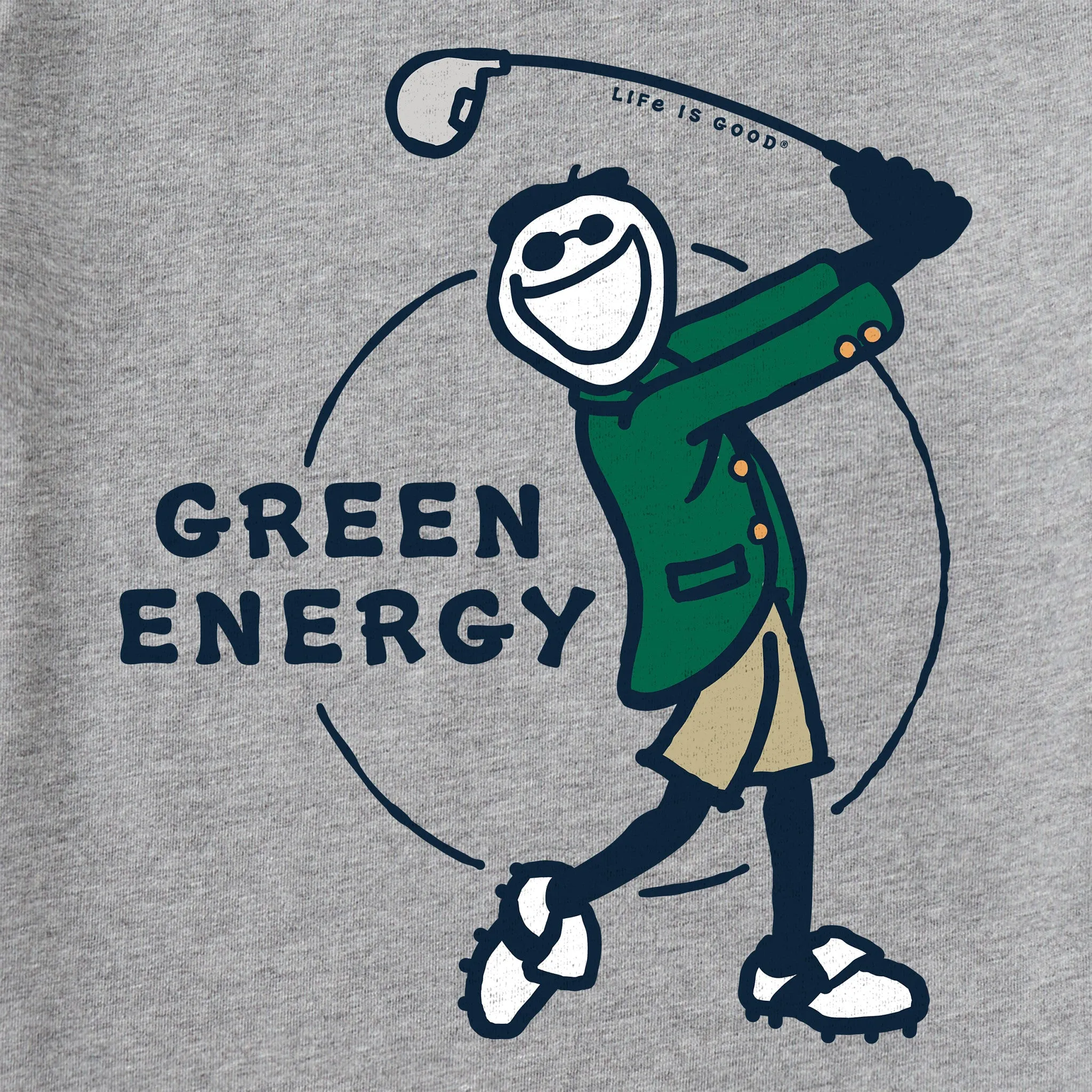 Women's Green Jacket Energy Short Sleeve Crusher Tee sold by Life is Good product image thumbnail 2