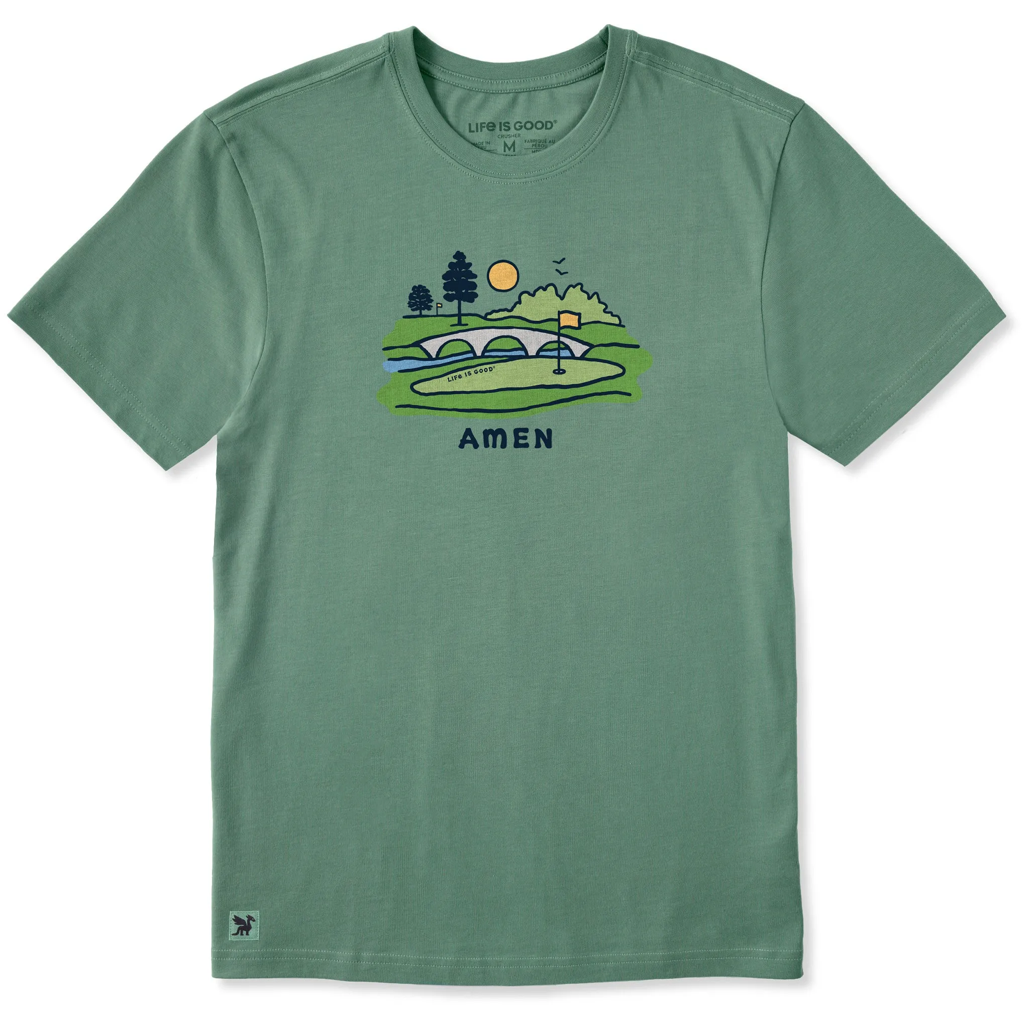 Men's Amen Corner Vista Short Sleeve Crusher Tee sold by Life is Good