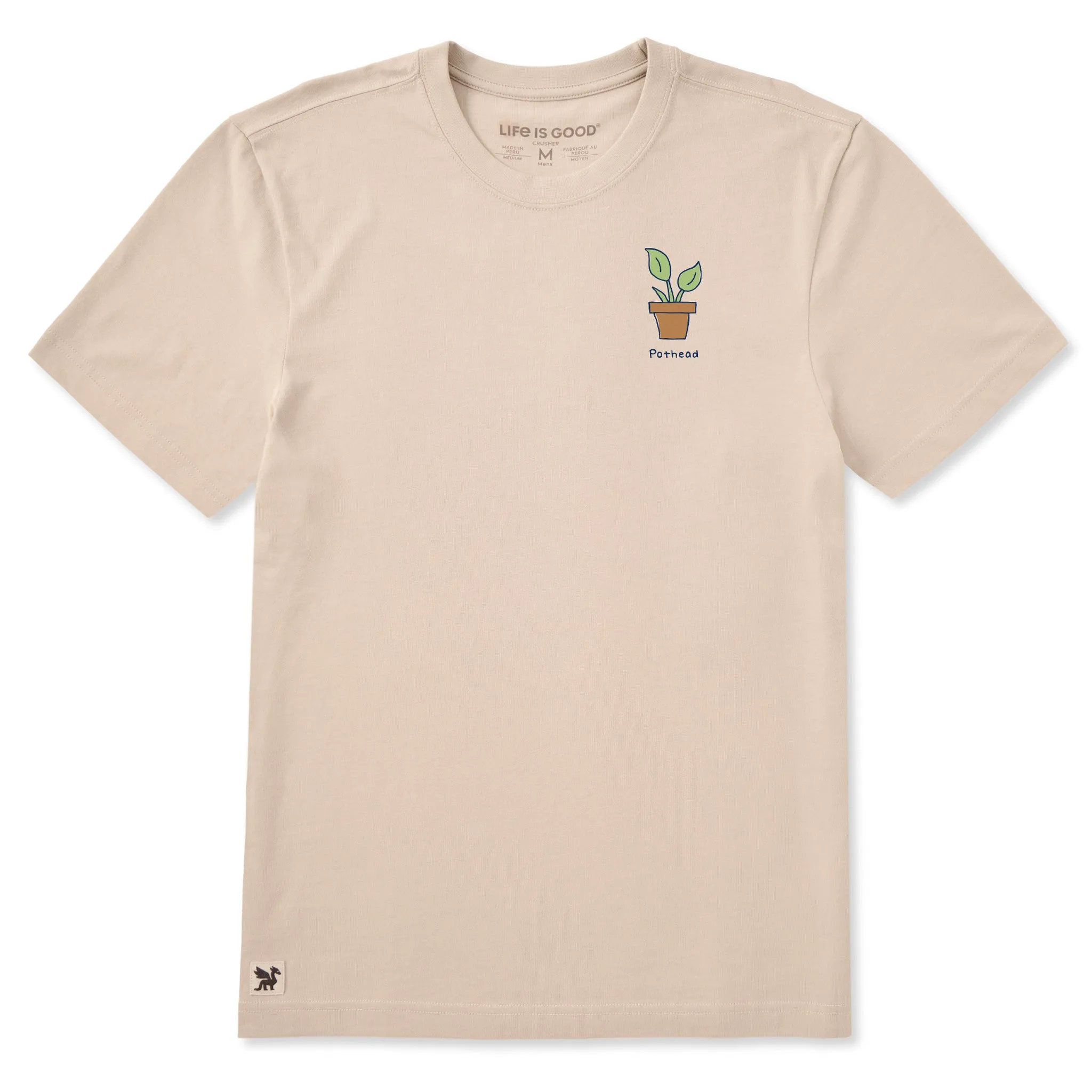 Men's Lil' Pothead Short Sleeve Crusher Tee sold by Life is Good