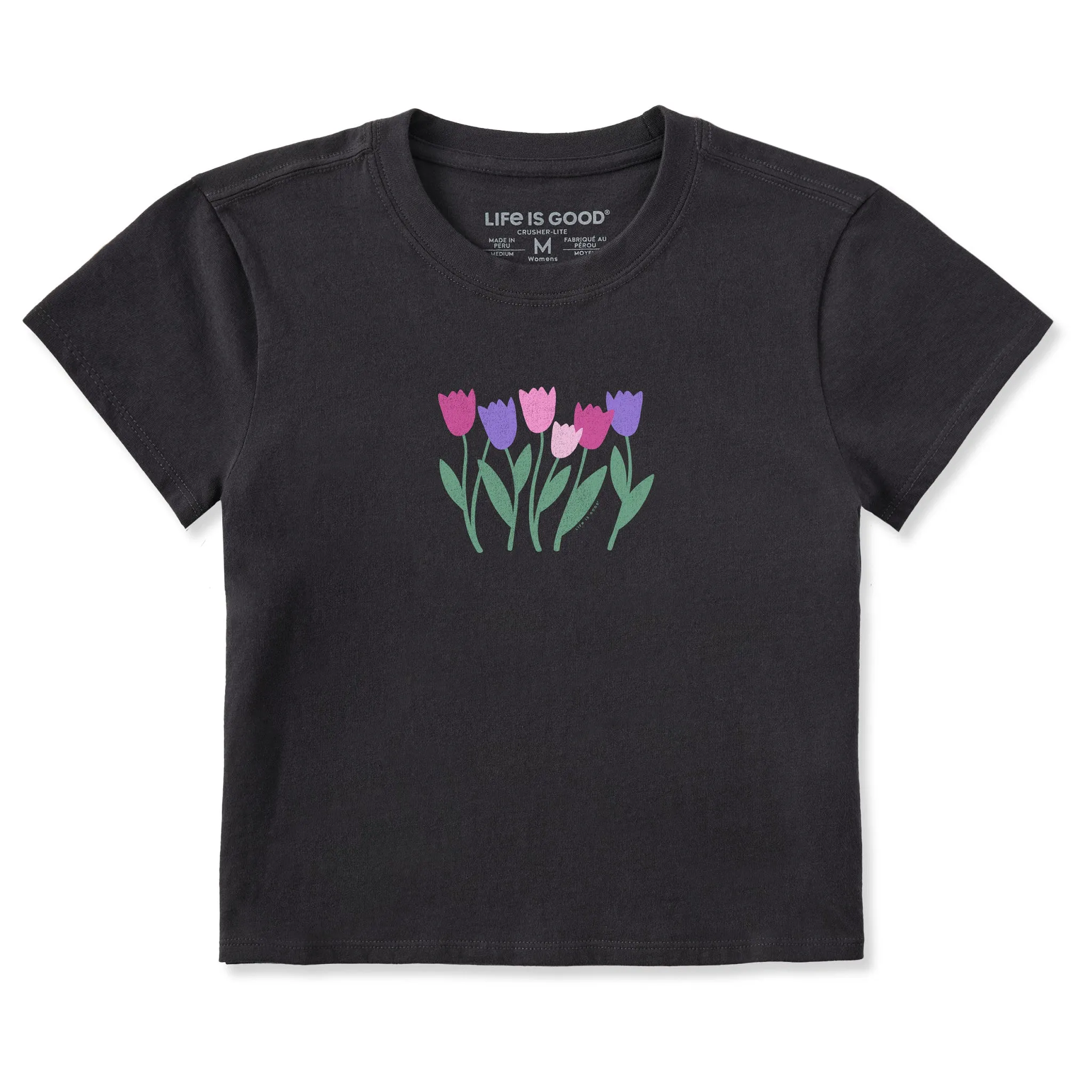 Women's Tulip Party Crusher-LITE Shrunken Tee sold by Life is Good