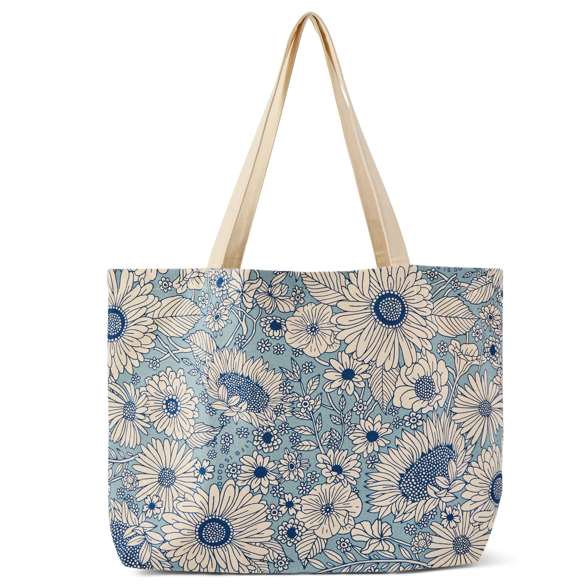 Adult Unisex Sunshine Floral Pattern Oversized Tote sold by Life is Good product image thumbnail 4