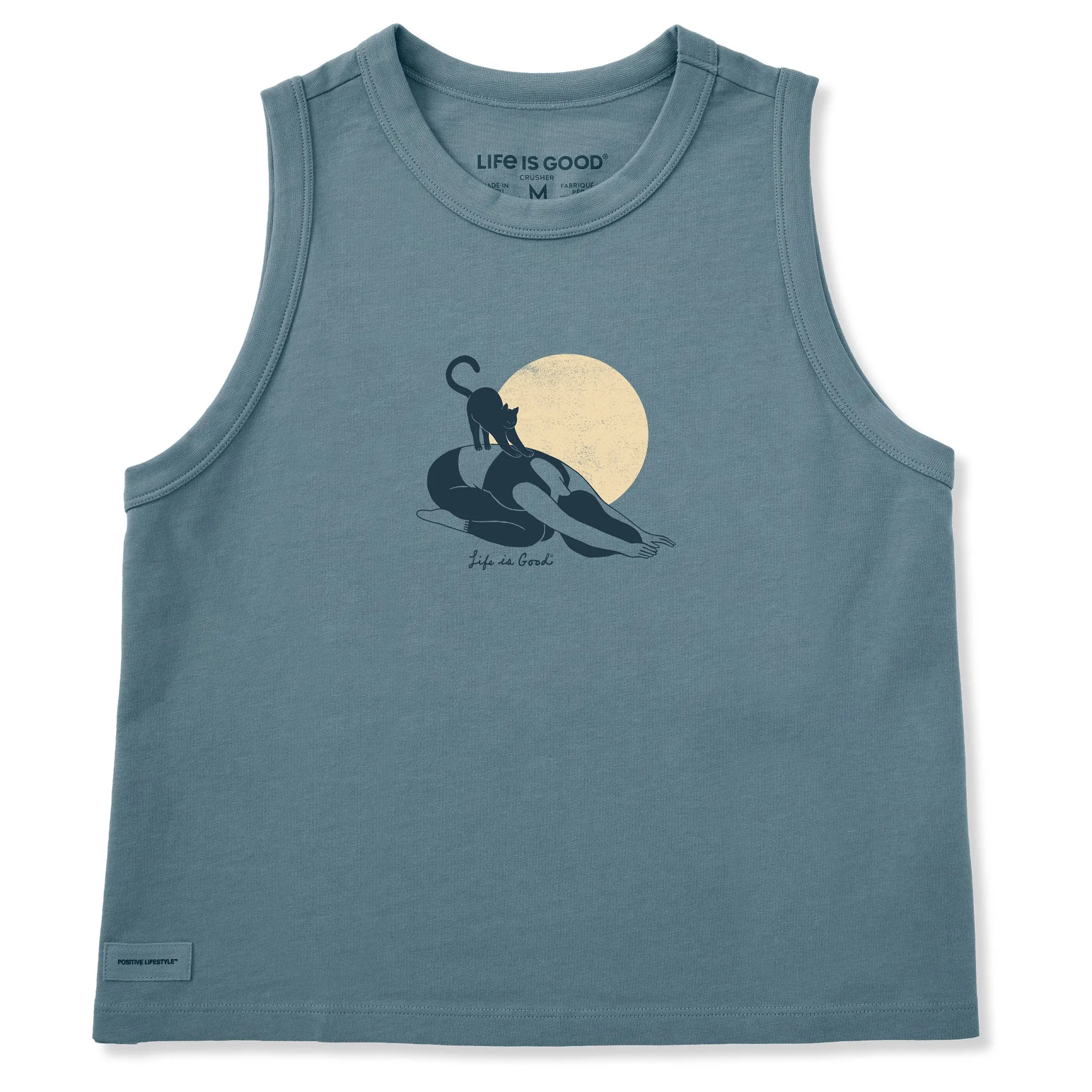 Women's Downward Cat Yoga Crusher Boxy Tank sold by Life is Good