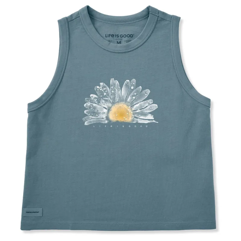 Women's Watercolor Daisy Crusher Boxy Tank made by Life is Good