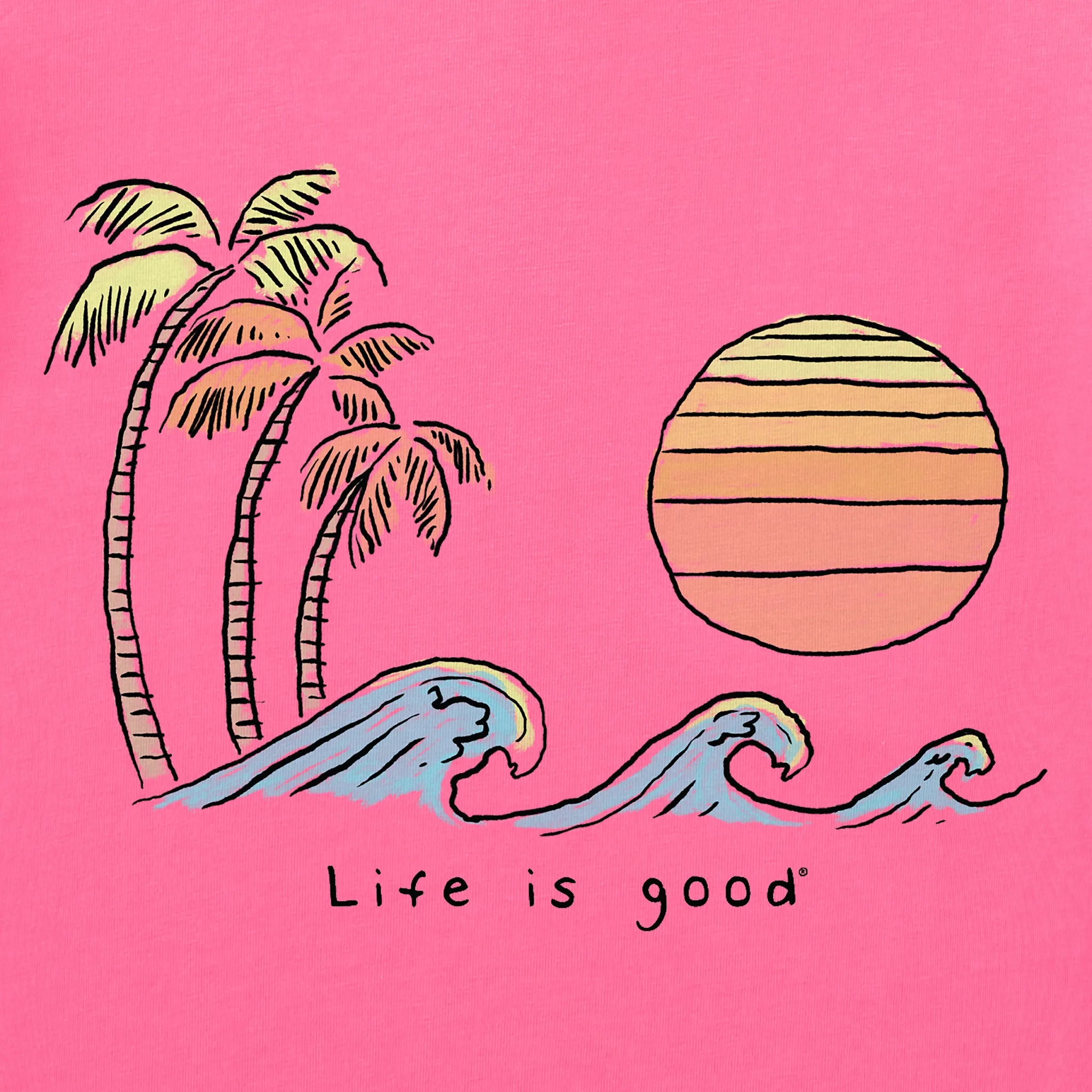 Women's Wave Palm Sun Crusher Boxy Tank sold by Life is Good product image thumbnail 2