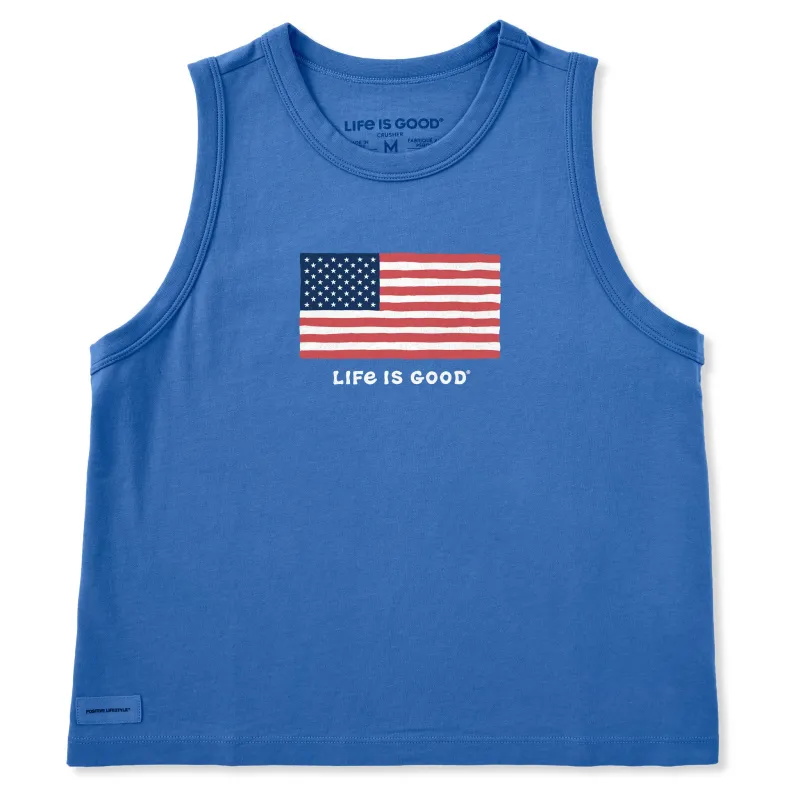 Women's Big Flag Crusher Boxy Tank made by Life is Good