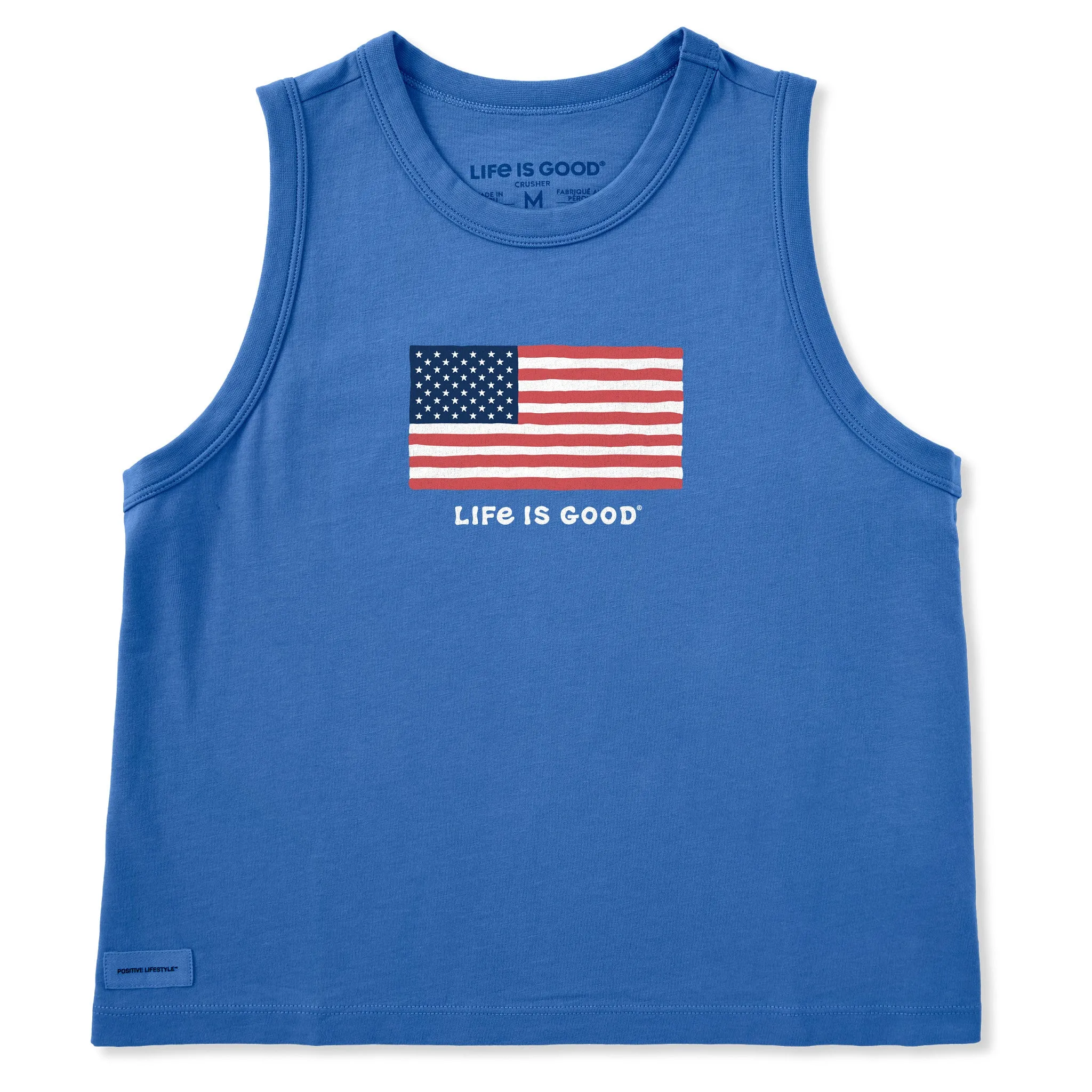 Women's Big Flag Crusher Boxy Tank sold by Life is Good