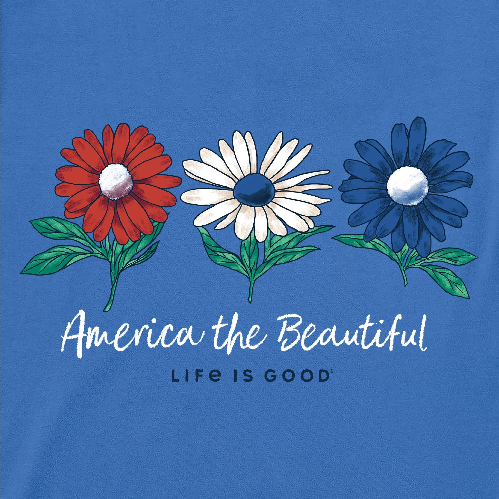 Women's America the Beautiful Daisies Crusher Boxy Tank sold by Life is Good product image thumbnail 2
