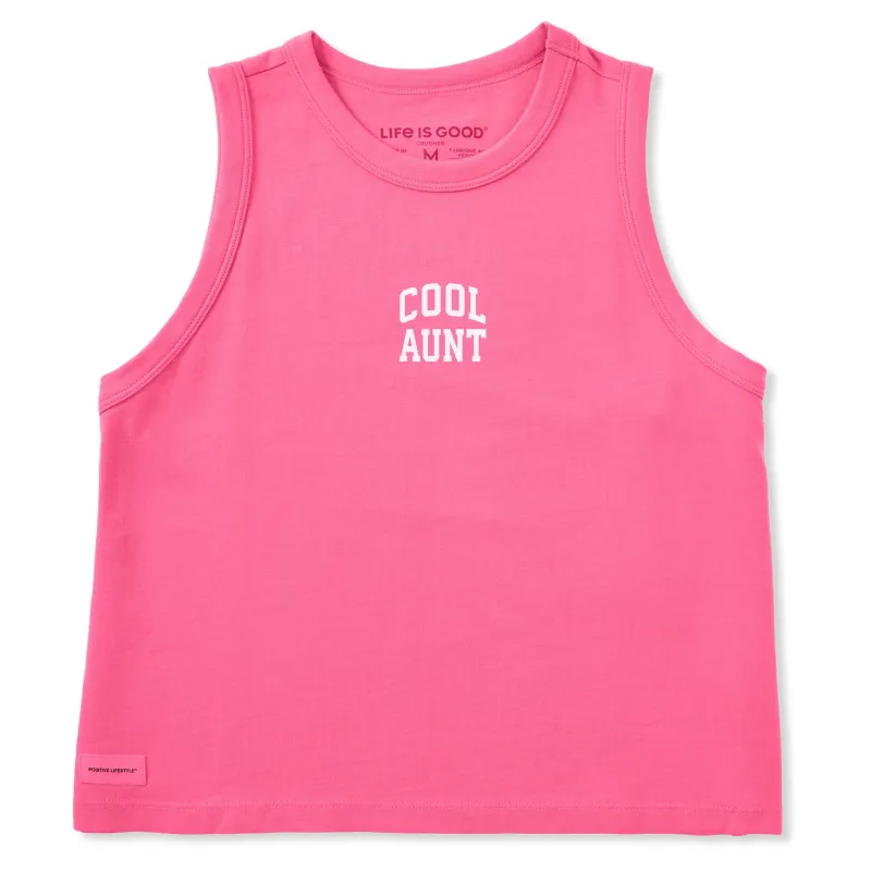 Women's Cool Aunt Arch Crusher Boxy Tank made by Life is Good