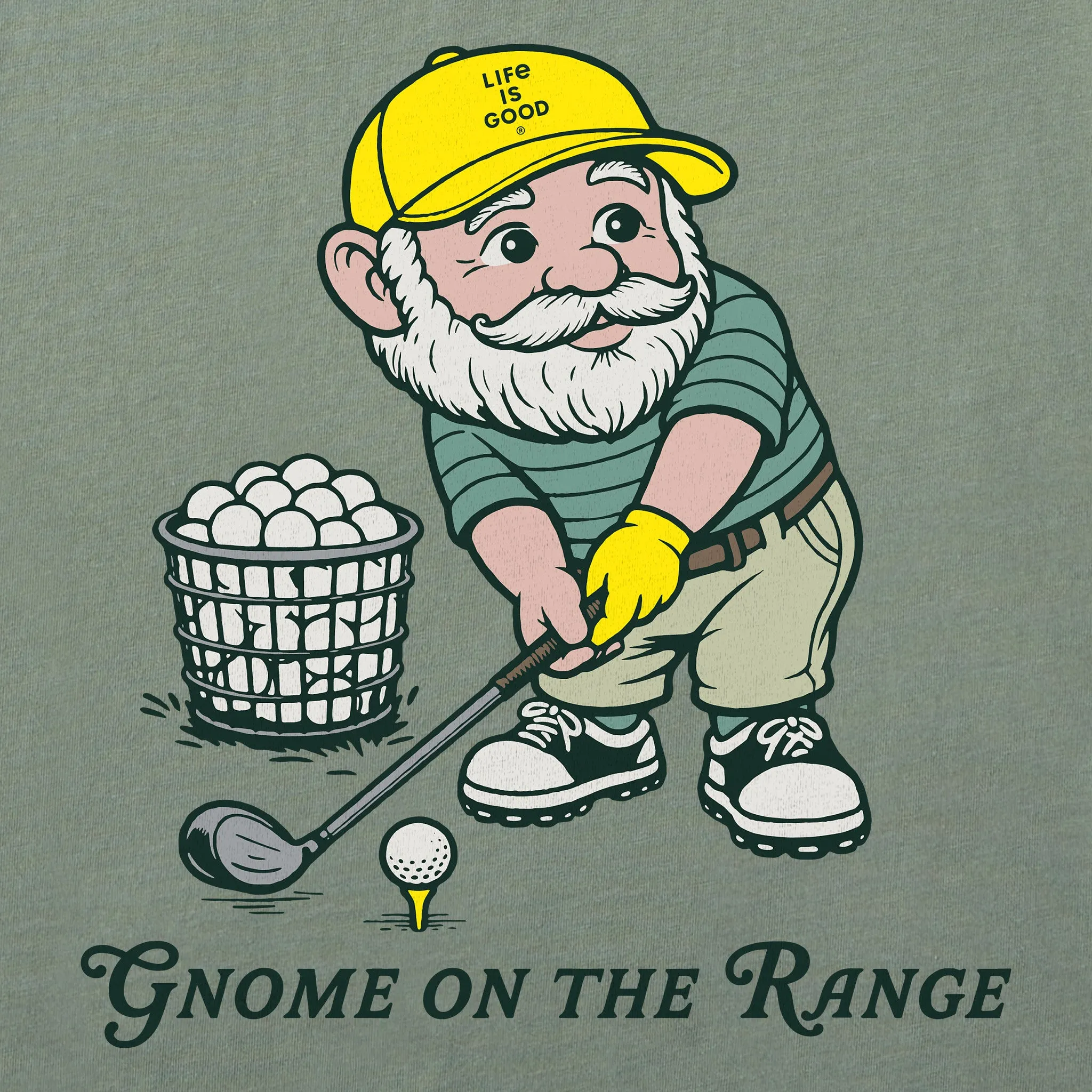 Men's Gnome on the Range Augusta Short Sleeve Crusher Tee sold by Life is Good product image thumbnail 4