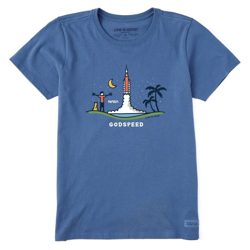 Women's Godspeed NASA Short Sleeve Crusher Tee made by Life is Good