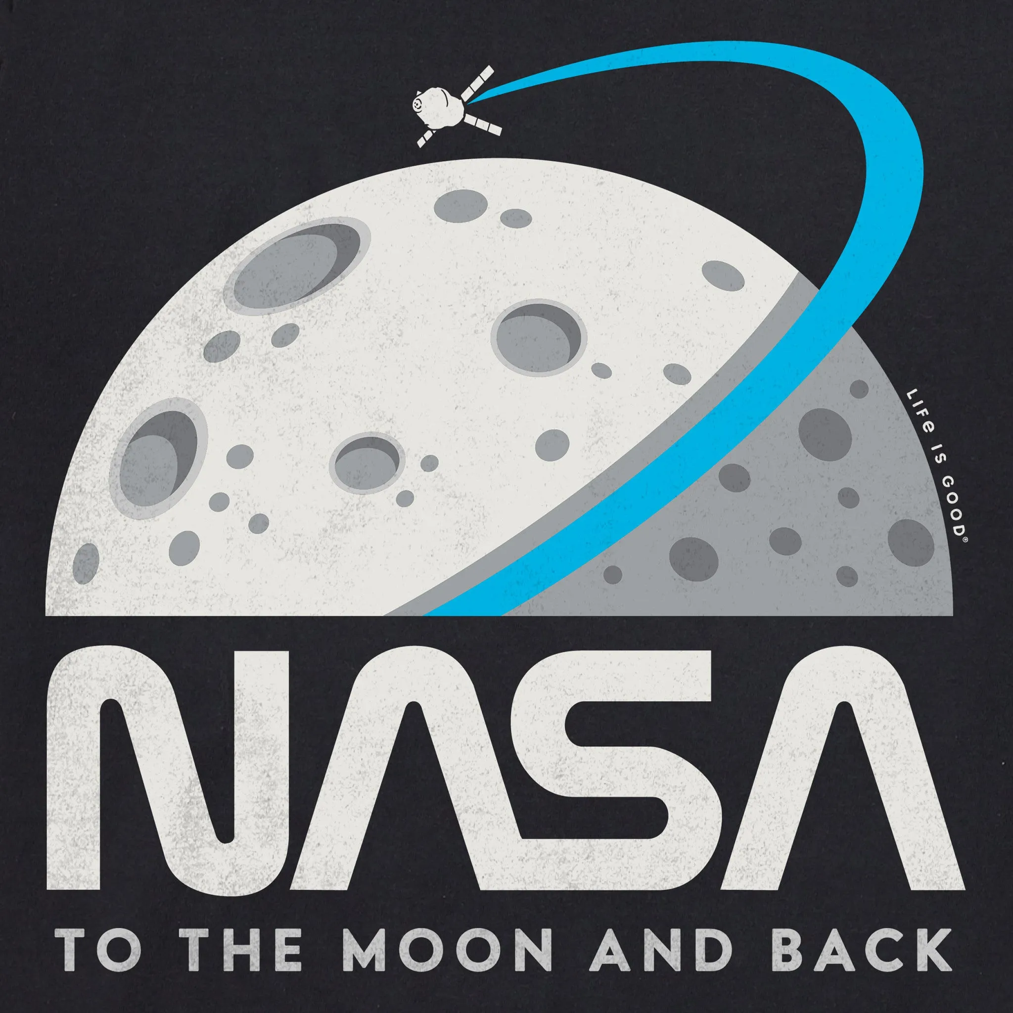 Women's NASA To the Moon and Back Short Sleeve Crusher Tee sold by Life is Good product image thumbnail 2