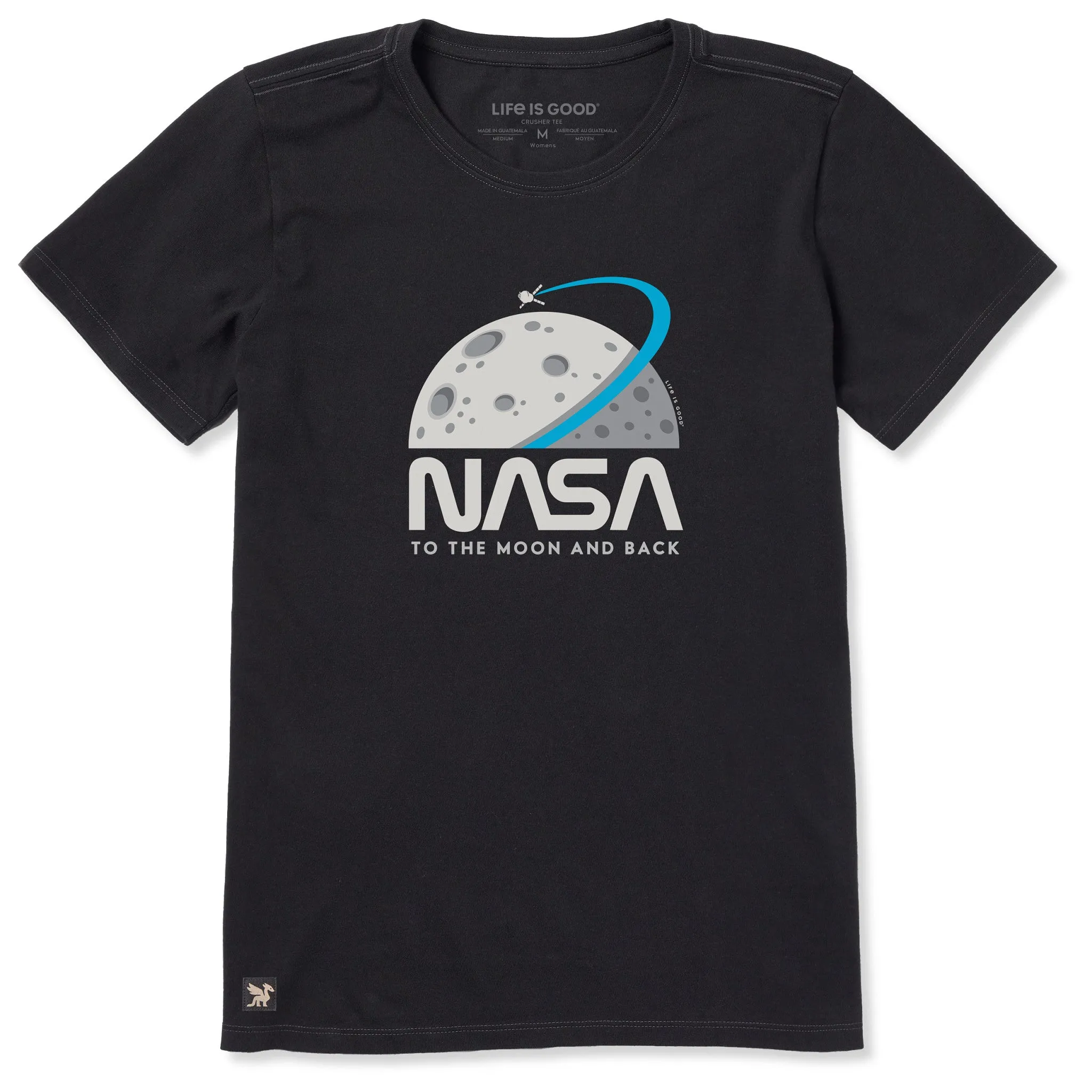 Women's NASA To the Moon and Back Short Sleeve Crusher Tee sold by Life is Good