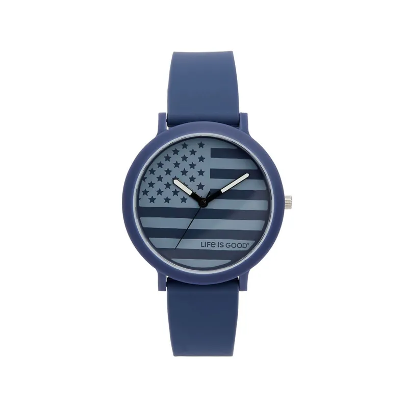 American Flag Eco Color Pop Watch made by Speidel