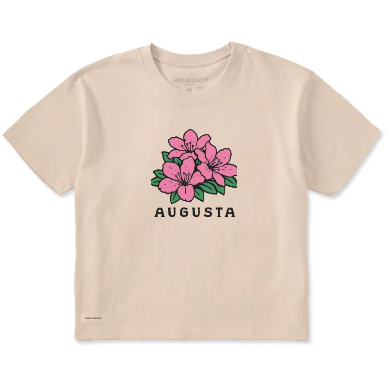 Women's Augusta Azaleas Short Sleeve Crusher Boxy Tee made by Life is Good