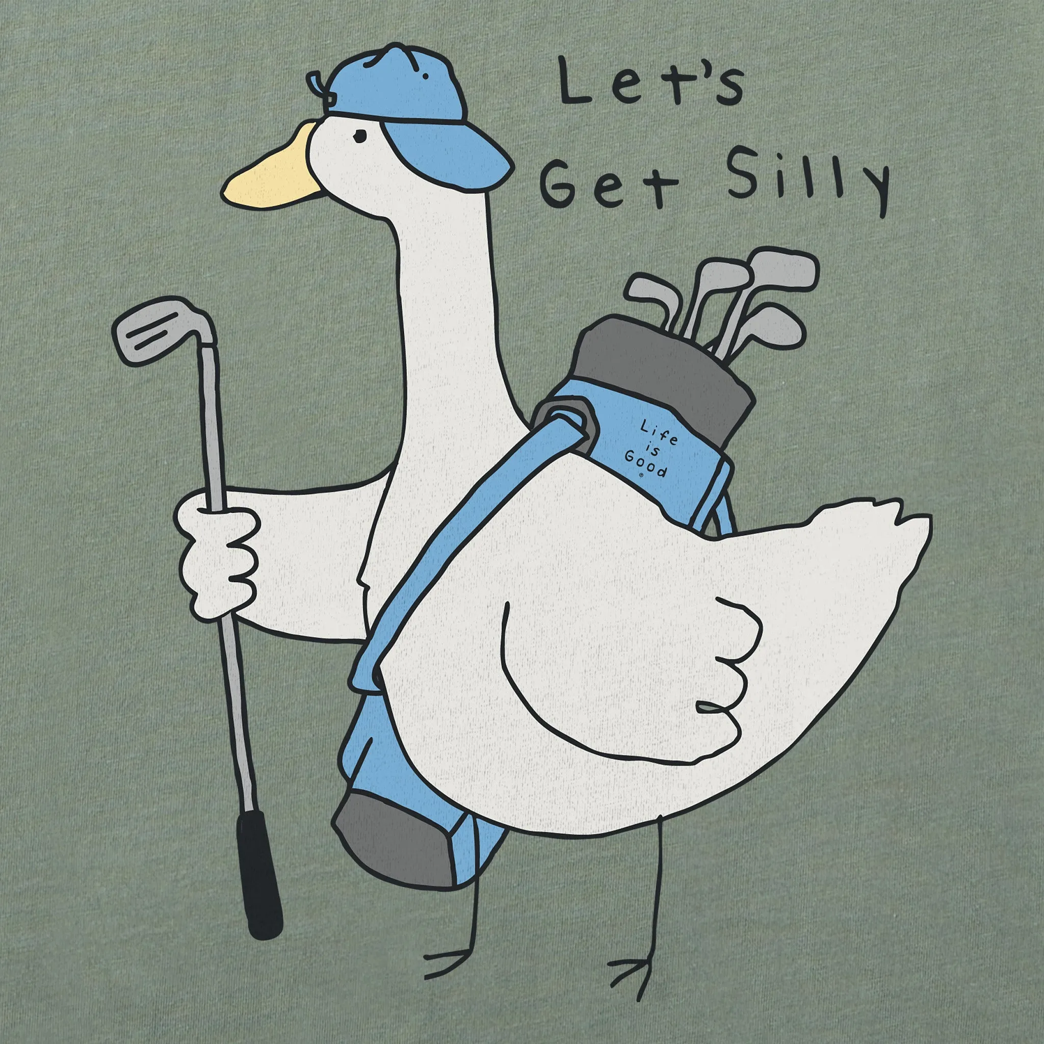 Men's Let's Get Silly Golf Short Sleeve Crusher Tee sold by Life is Good product image thumbnail 2