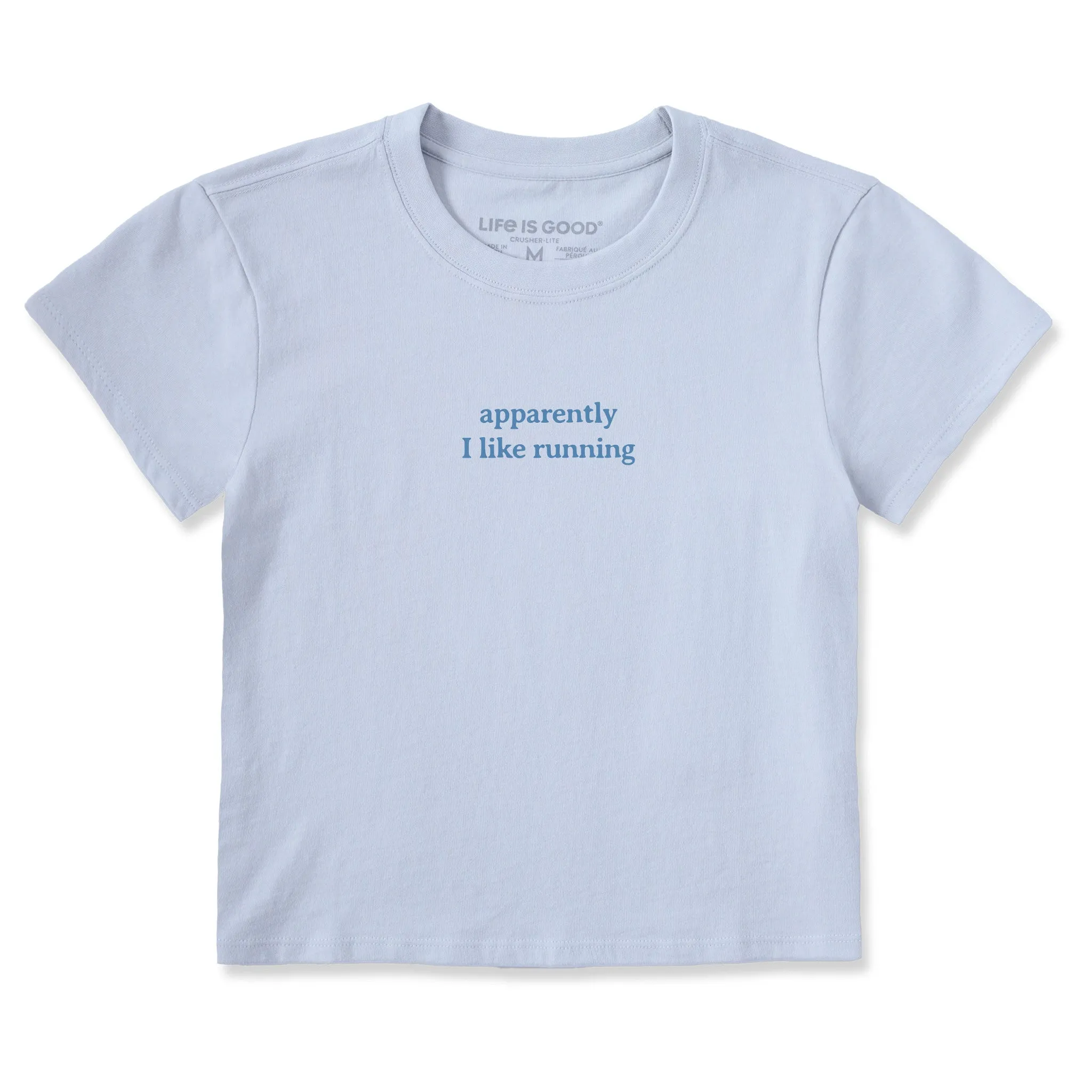 Women's Apparently I Like Running Crusher-LITE Shrunken Tee sold by Life is Good