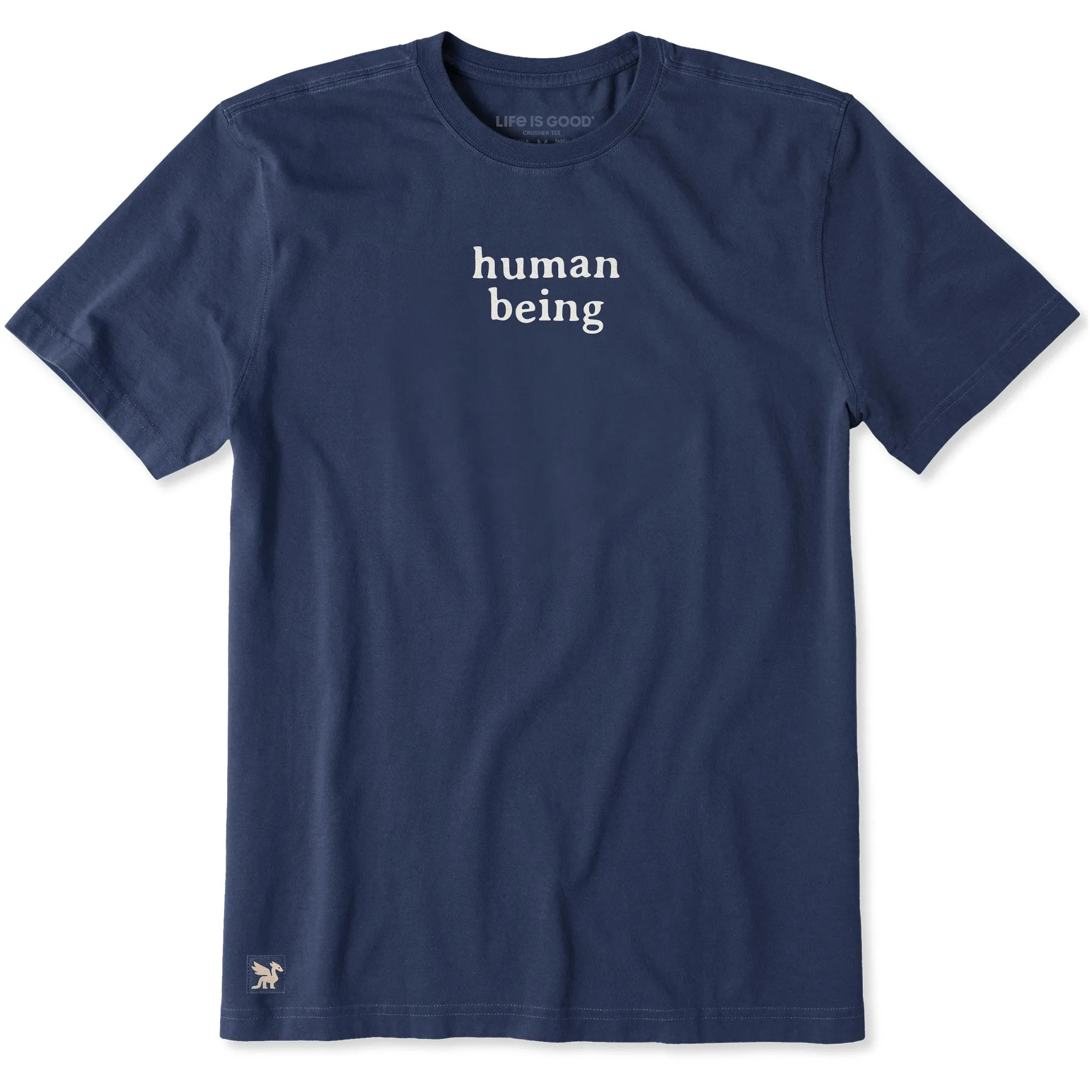 Men's human being Short Sleeve Crusher Tee sold by Life is Good