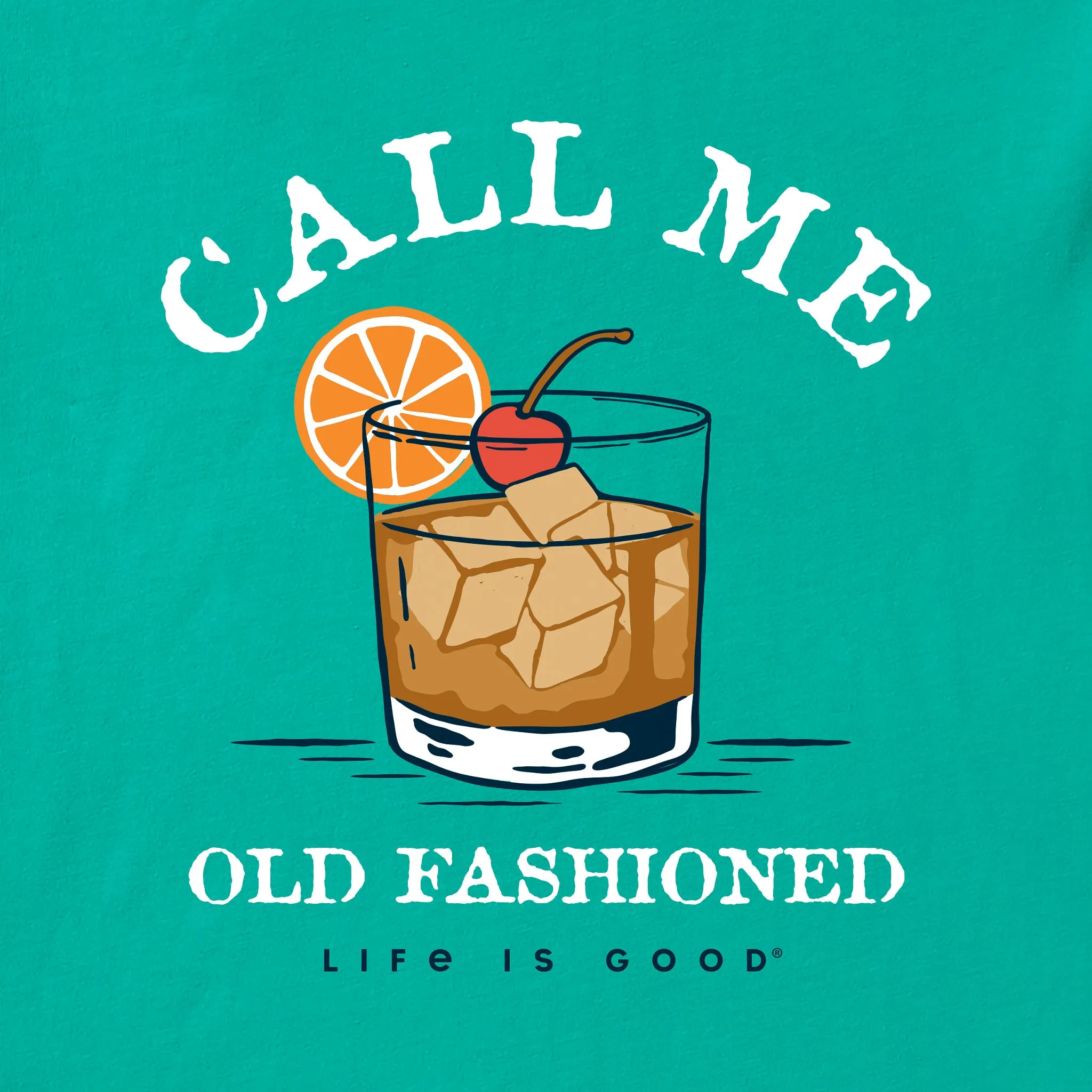 Men's Old Fashioned Cocktail Short Sleeve Crusher Tee sold by Life is Good product image thumbnail 2