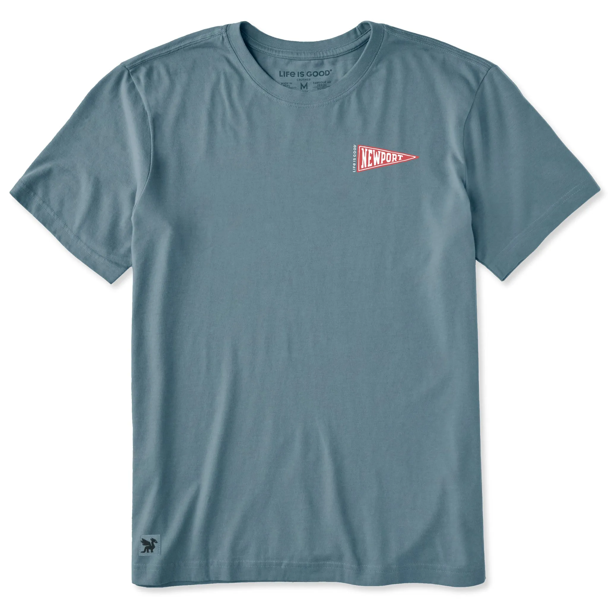 Men's Newport Pennant Short Sleeve Crusher Tee sold by Life is Good