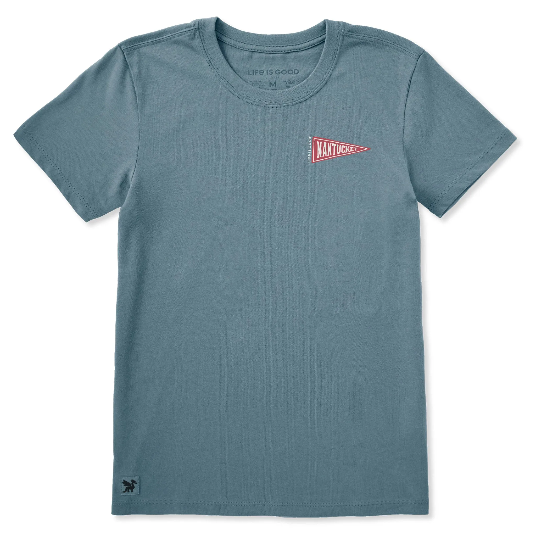 Women's Nantucket Pennant Short Sleeve Crusher Tee sold by Life is Good