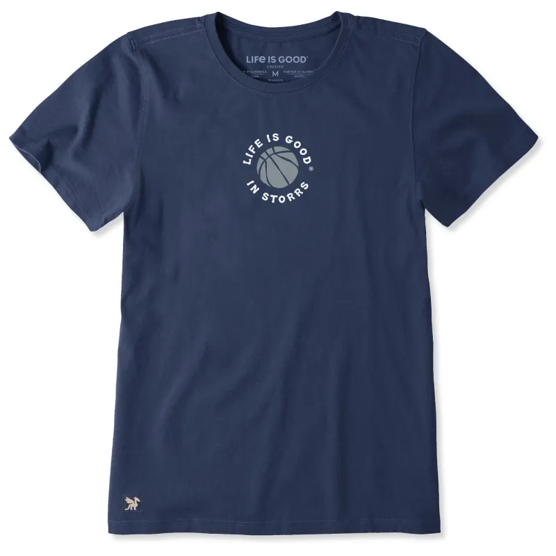 Women's Life is Good in Storrs Short Sleeve Crusher Tee made by Life is Good
