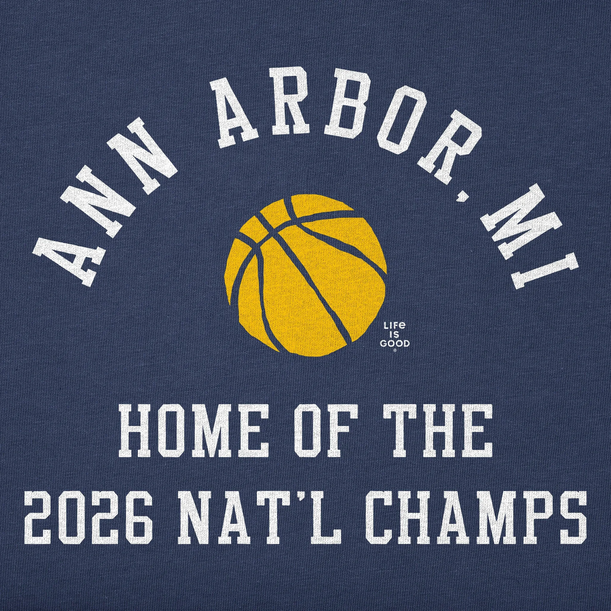 Men's Ann Arbor, MI Short Sleeve Crusher Tee sold by Life is Good product image thumbnail 2